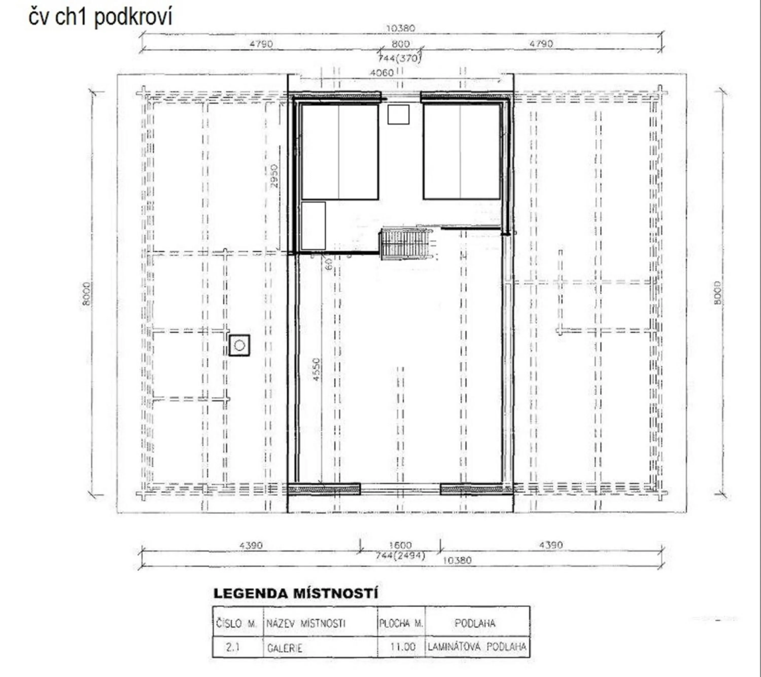 Floor plan in Chaty pod Sokolím Hřbetem