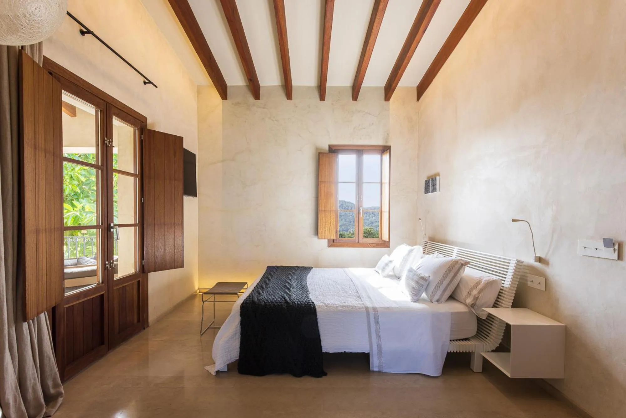 Decorative detail, Bed in Hotel Rural Xereca