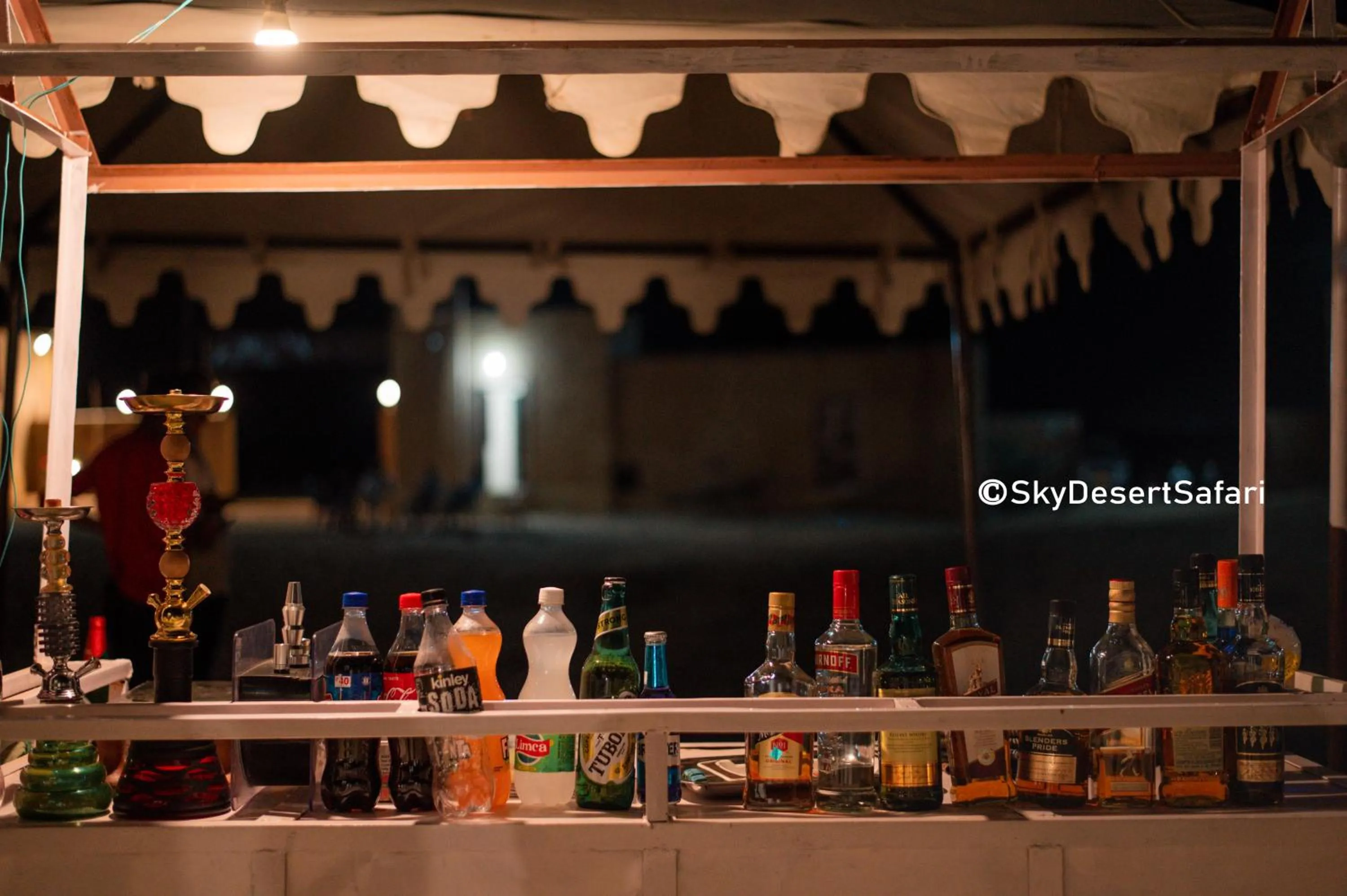 Drinks in Sky Desert Safari