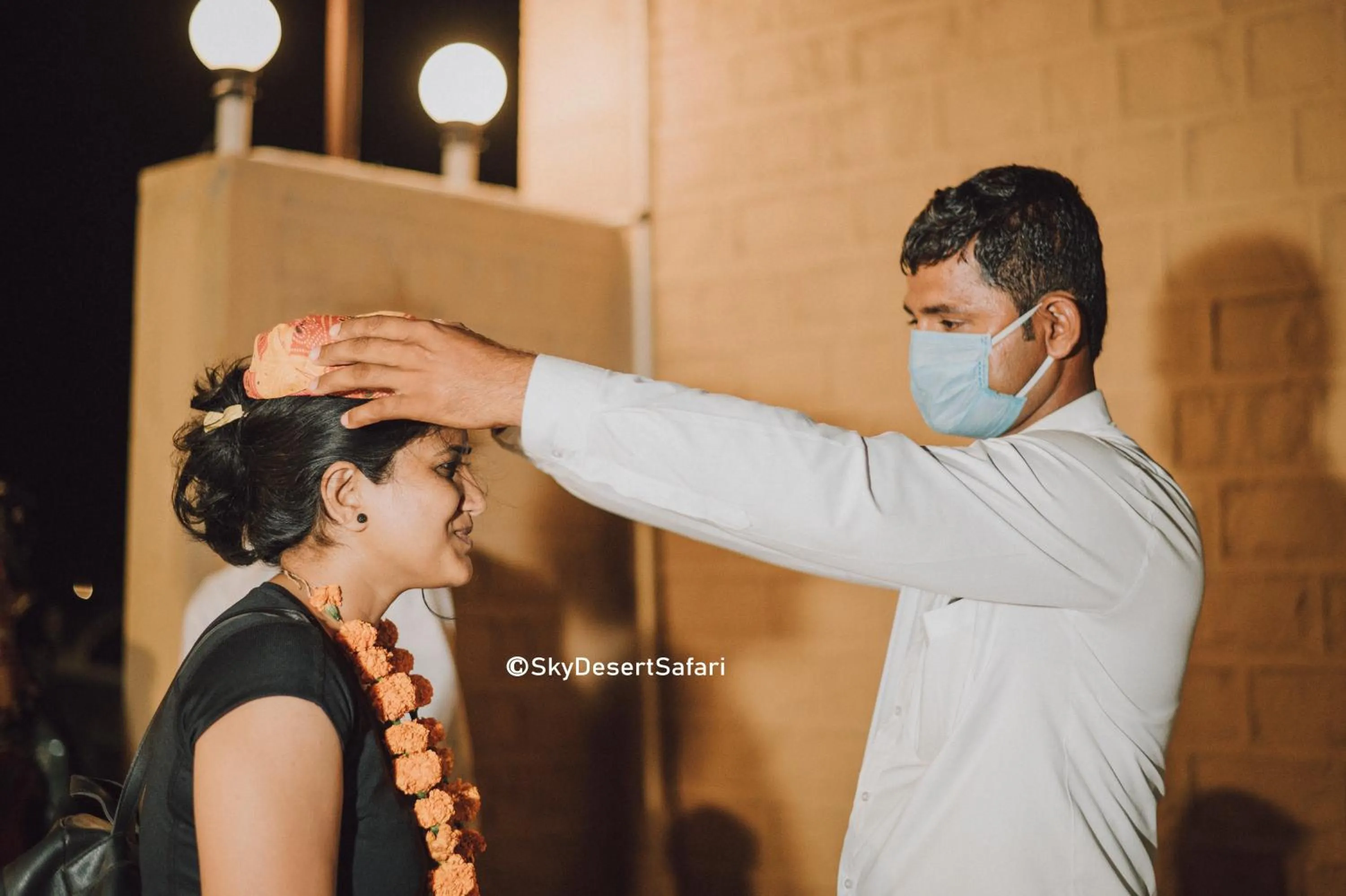 group of guests in Sky Desert Safari