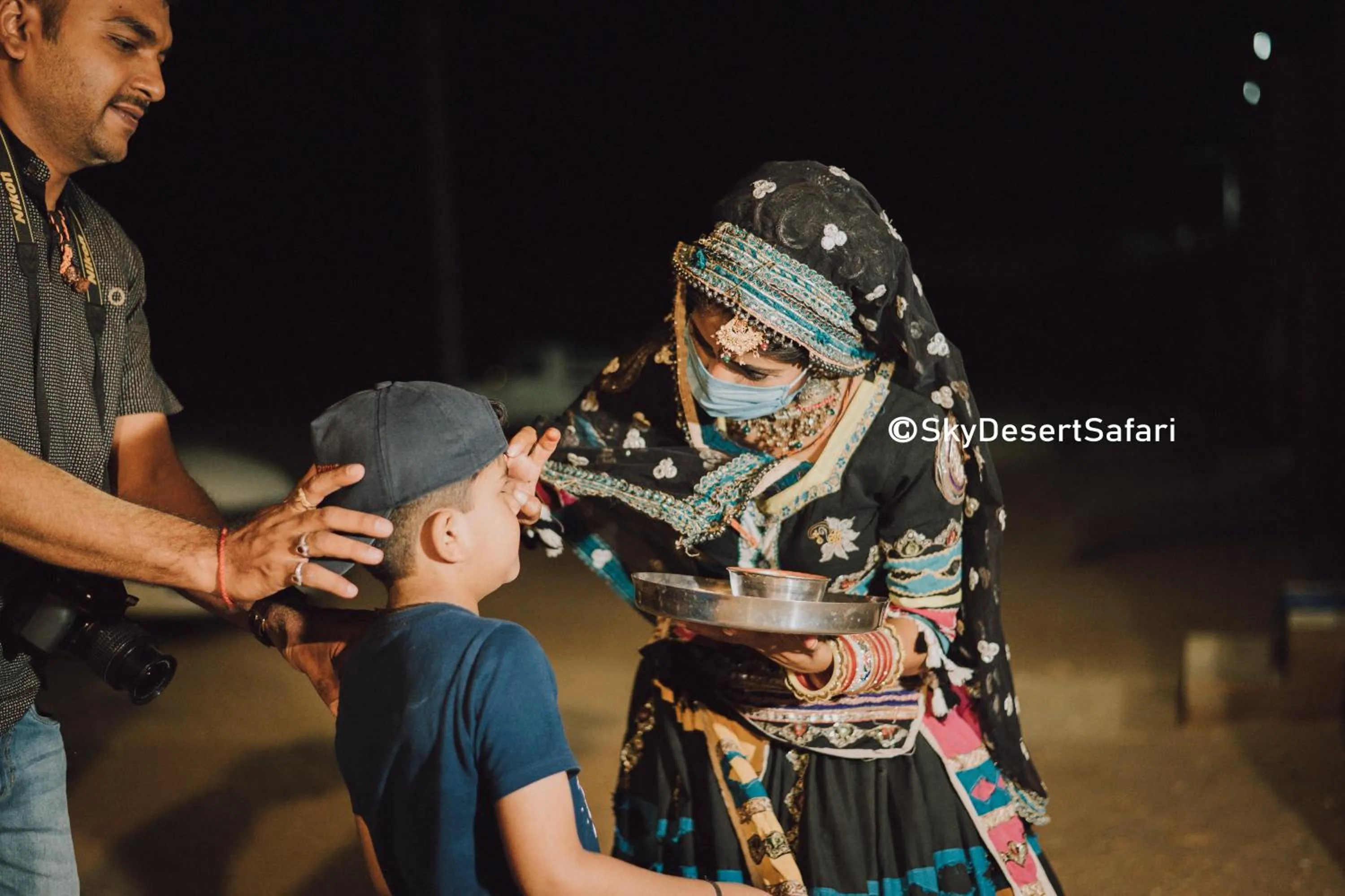 group of guests in Sky Desert Safari