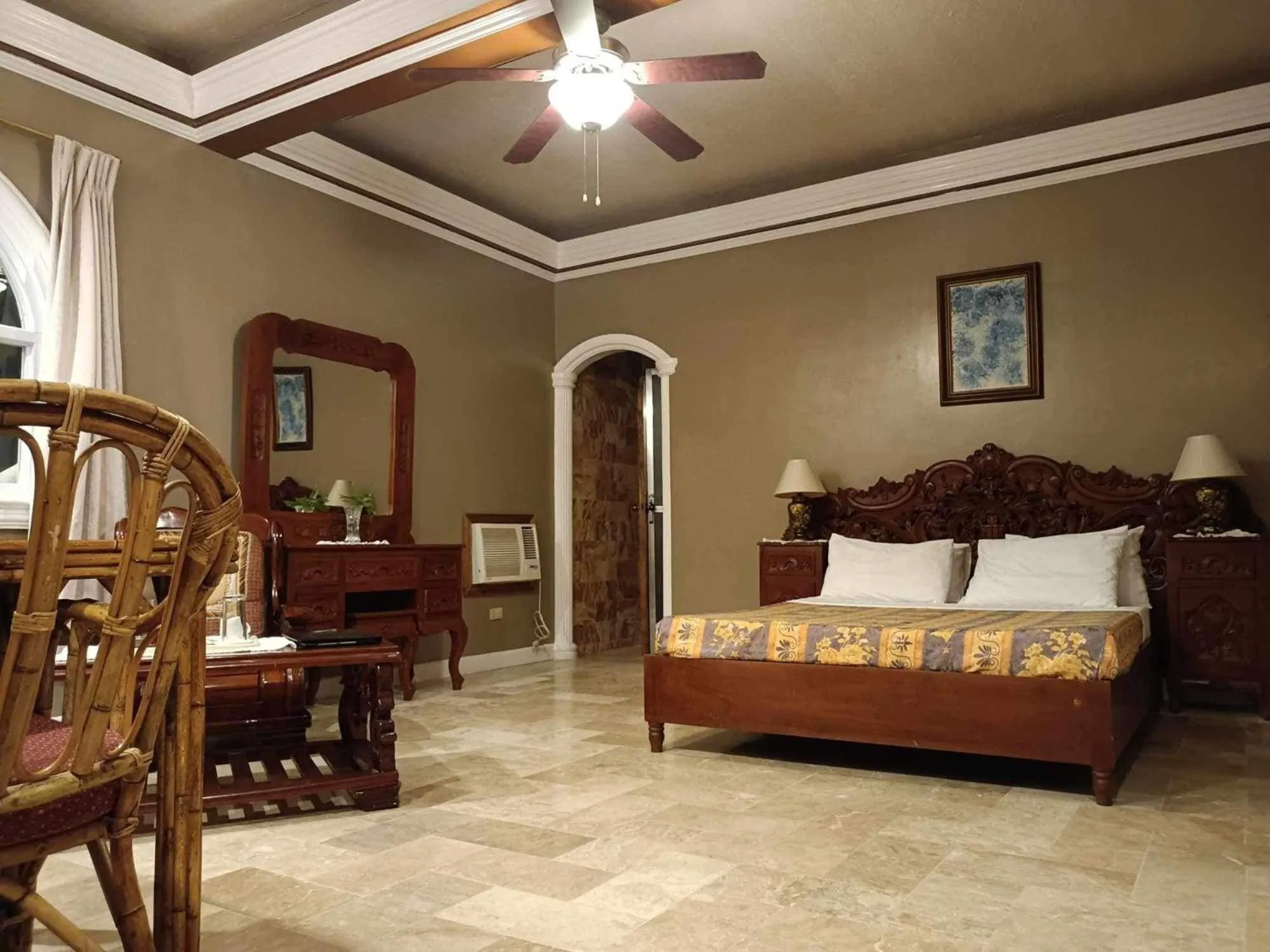 Bed in Blue Crystal Beach Resort