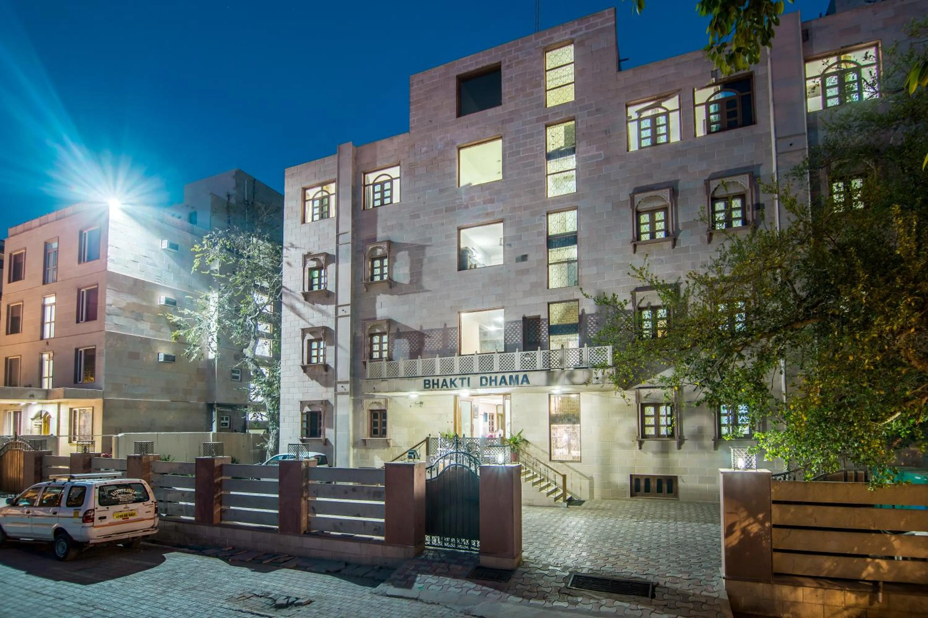 Property building in Hotel Bhakti Dhama