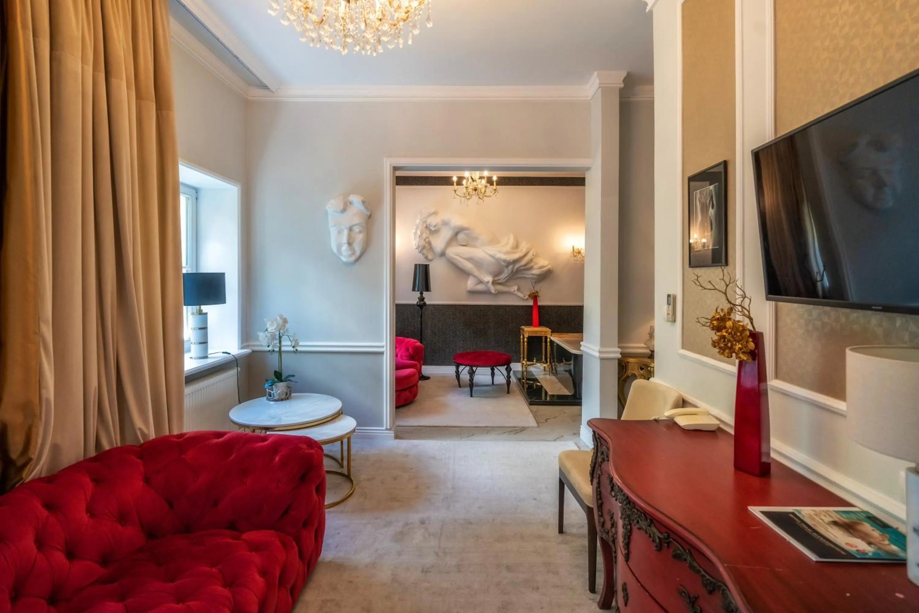 Living room in Hotel Pałac Alexandrinum