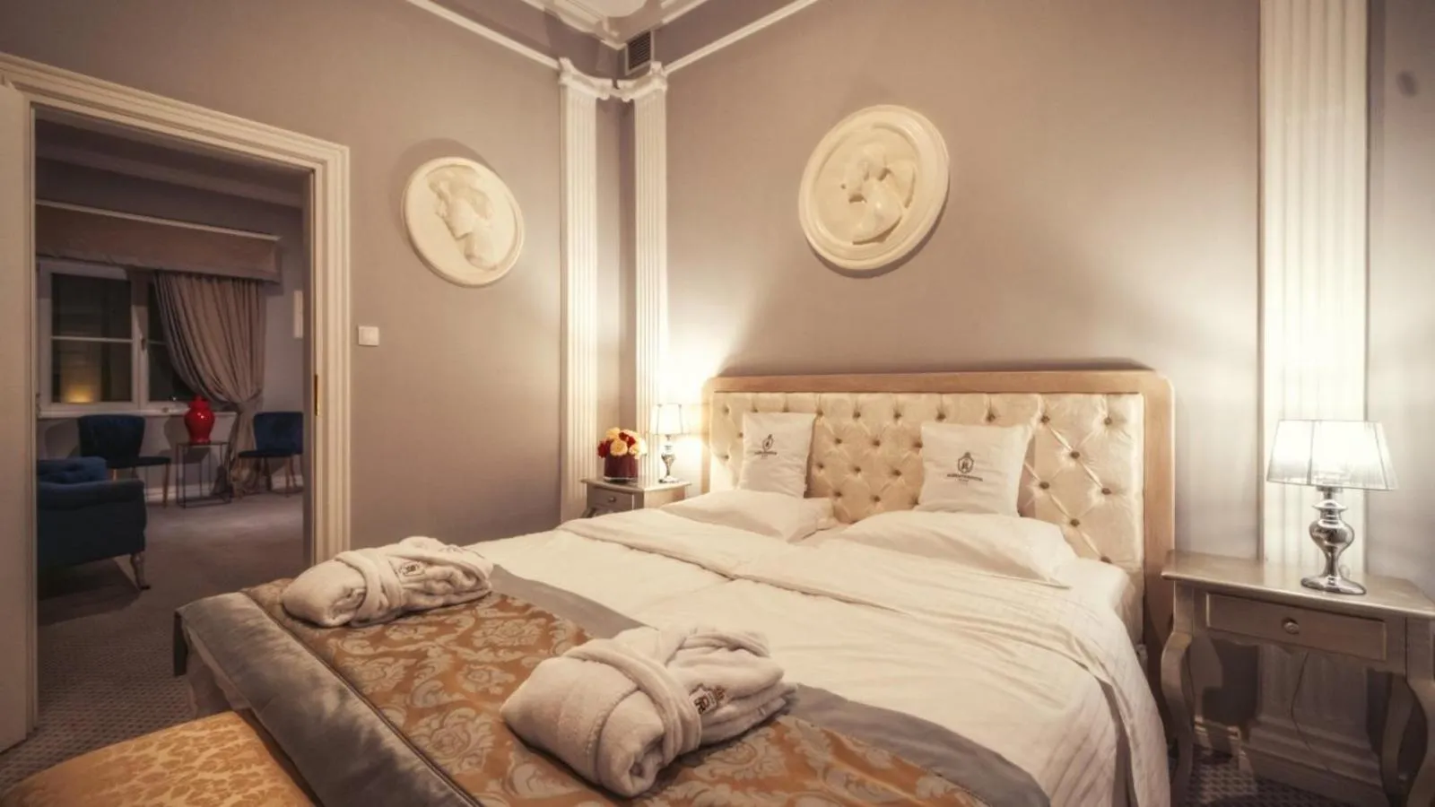 Bedroom, Bed in Hotel Pałac Alexandrinum