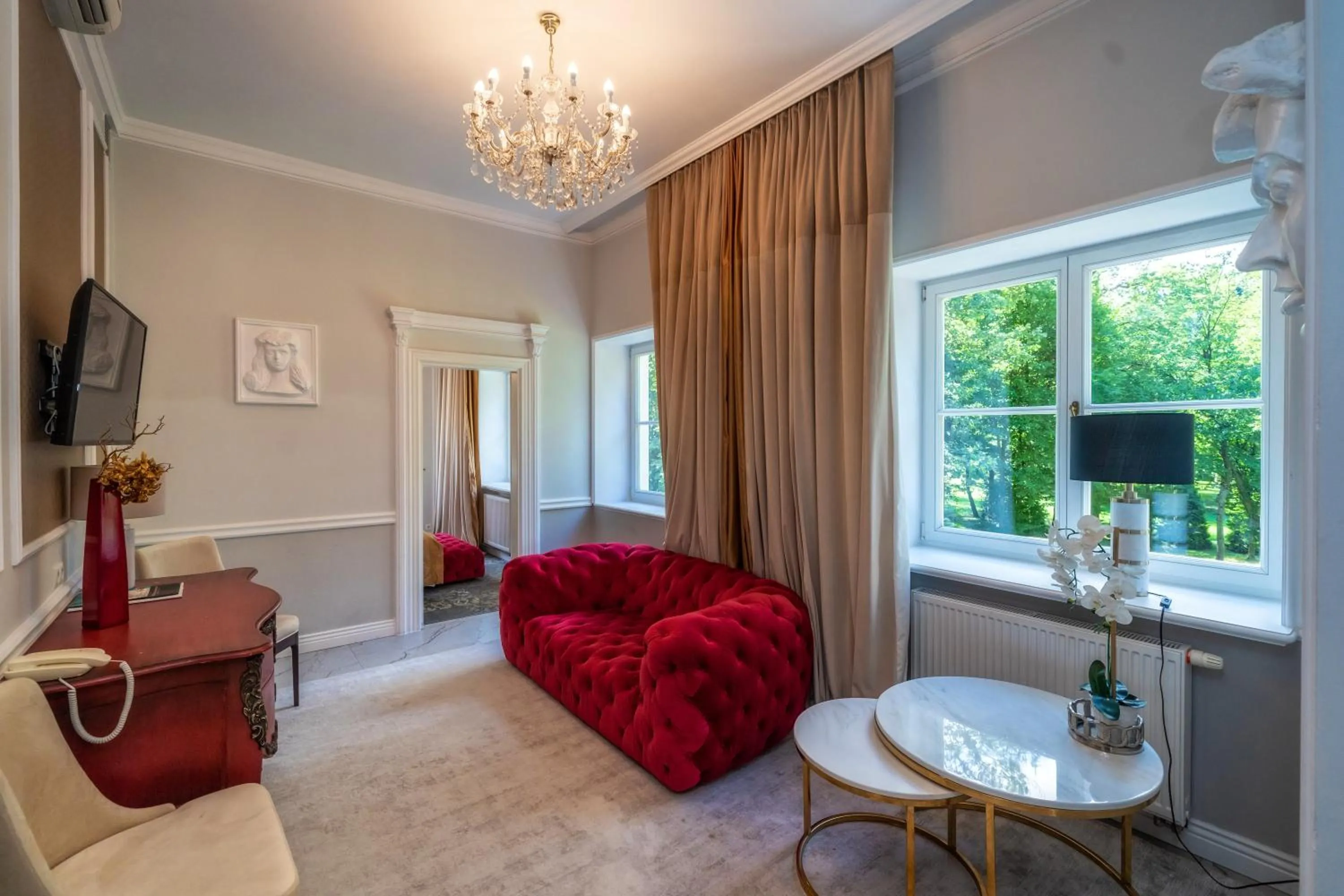 Living room in Hotel Pałac Alexandrinum