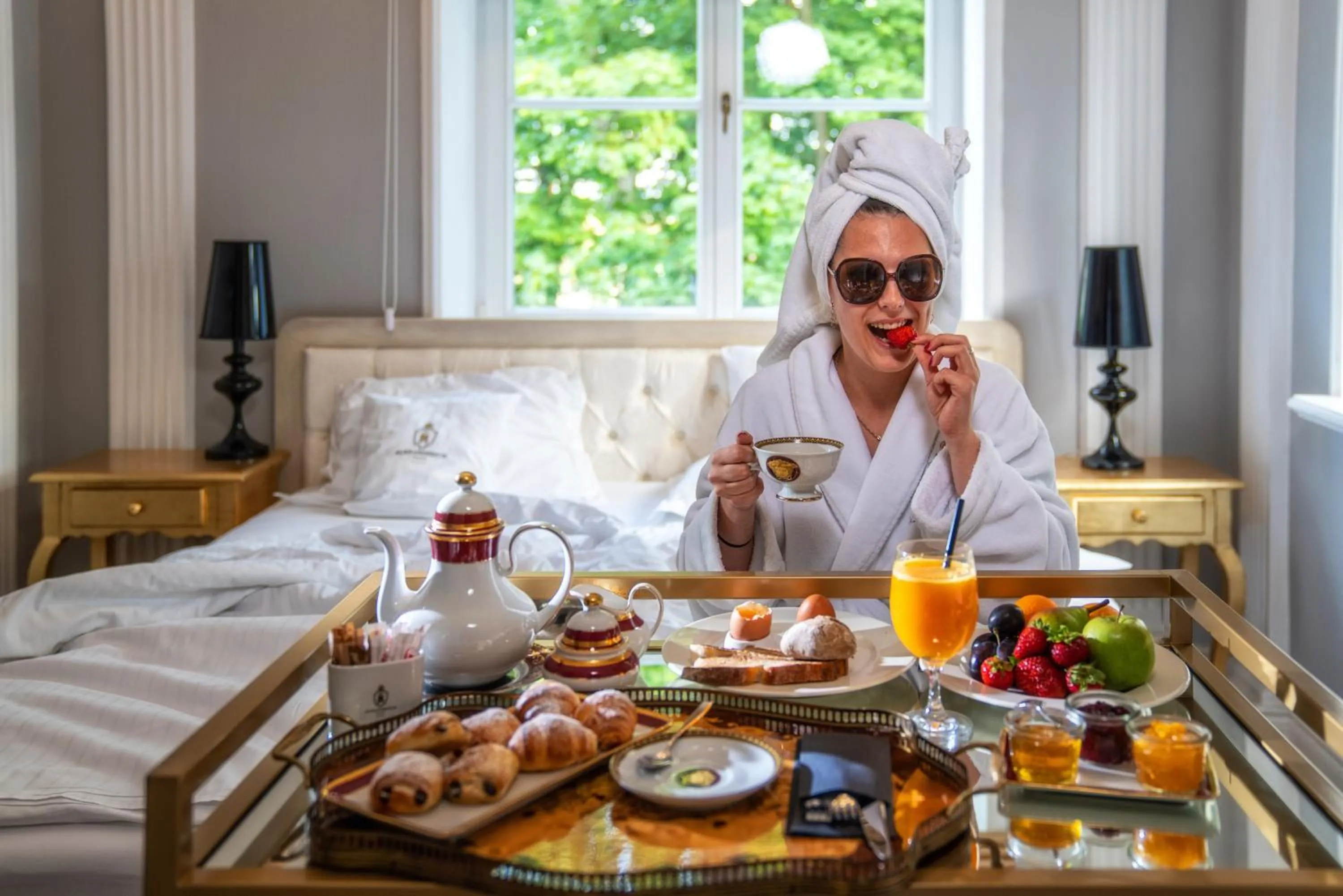 Breakfast, Bed in Hotel Pałac Alexandrinum