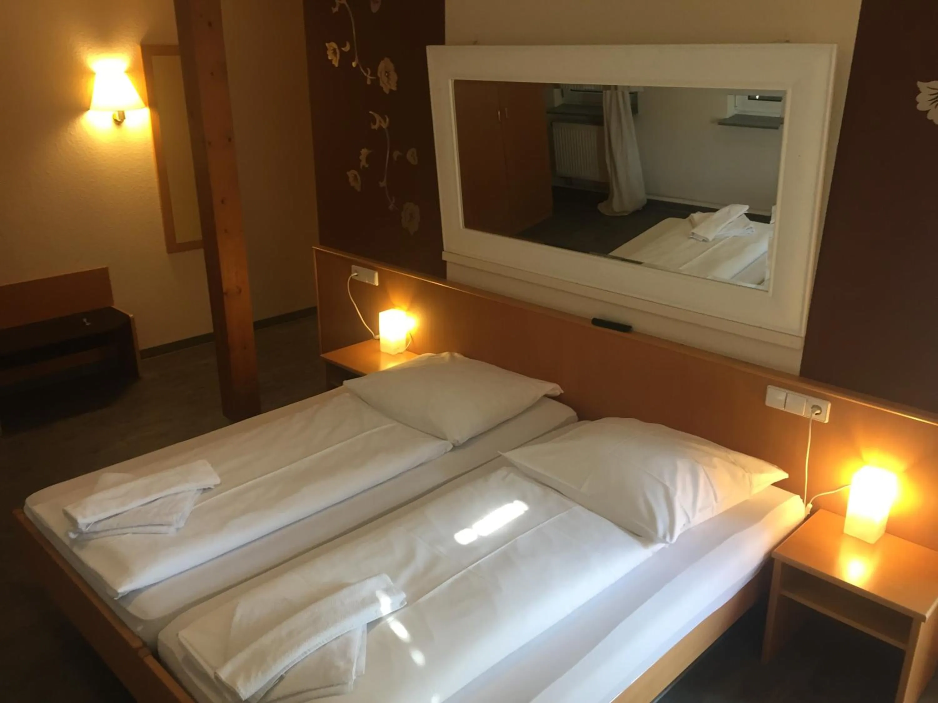 Bed in Hotel Krone