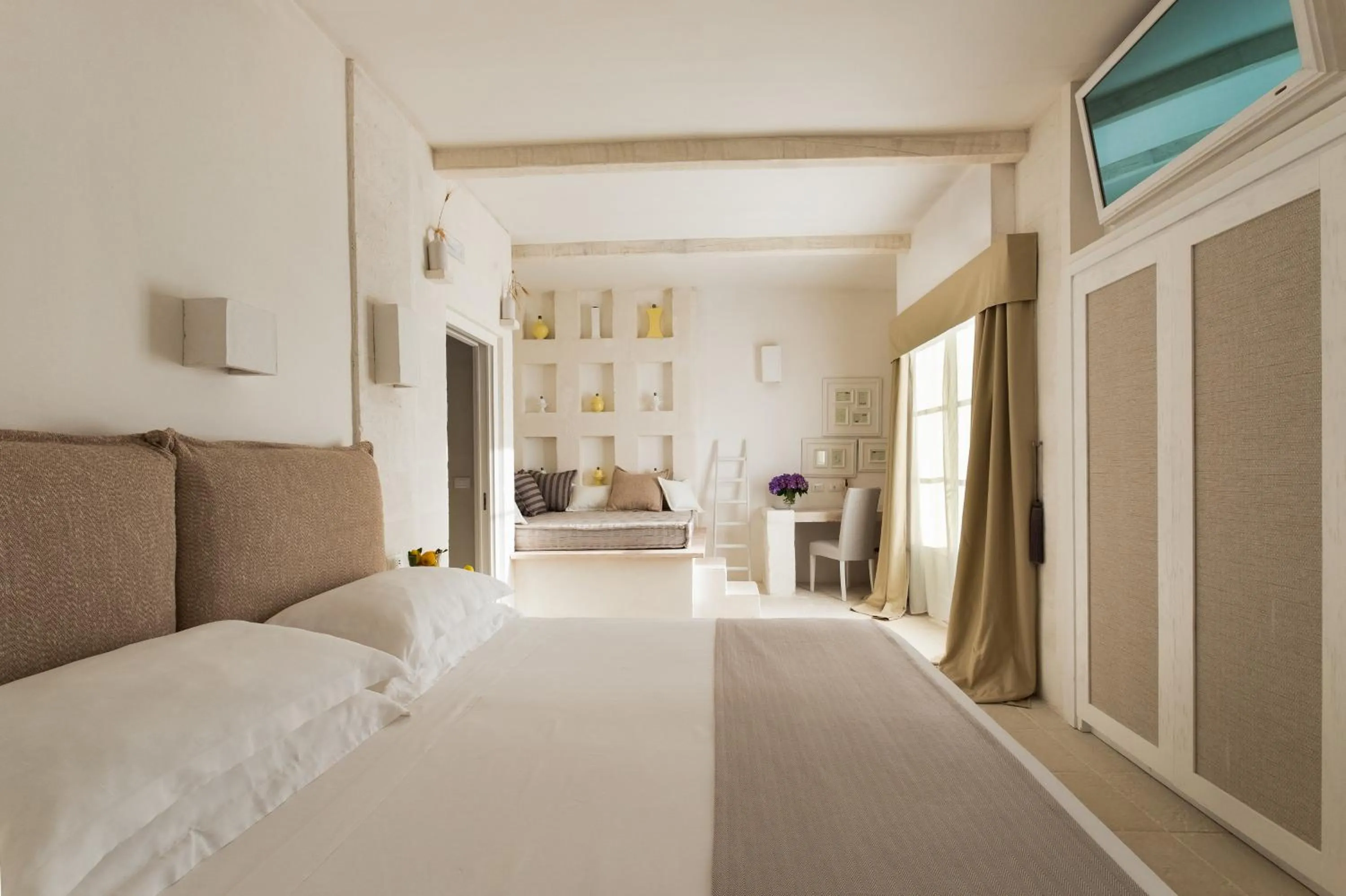 Bedroom, Bed in Baglioni Masseria Muzza Resort & Spa