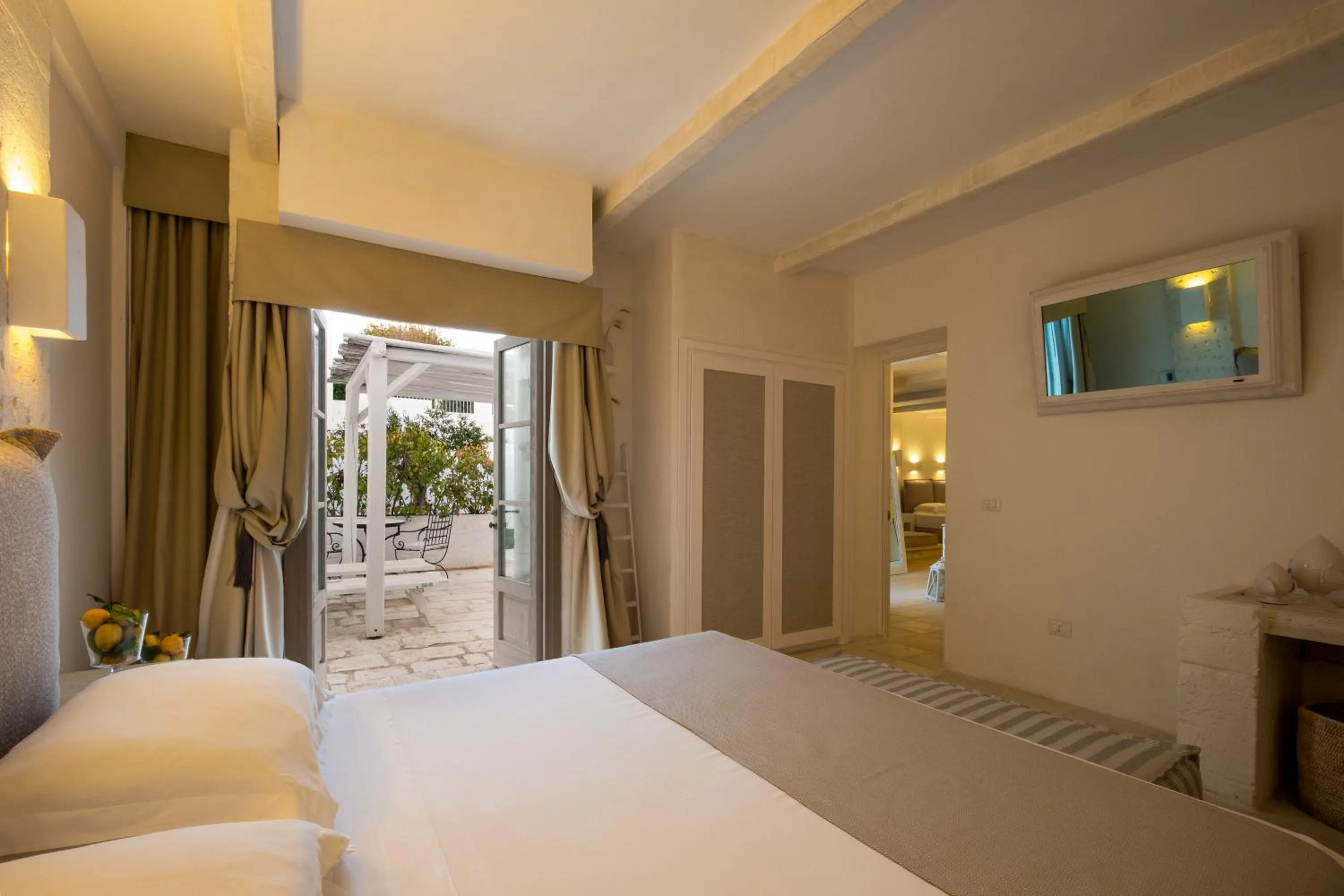 Bedroom, Bed in Baglioni Masseria Muzza Resort & Spa