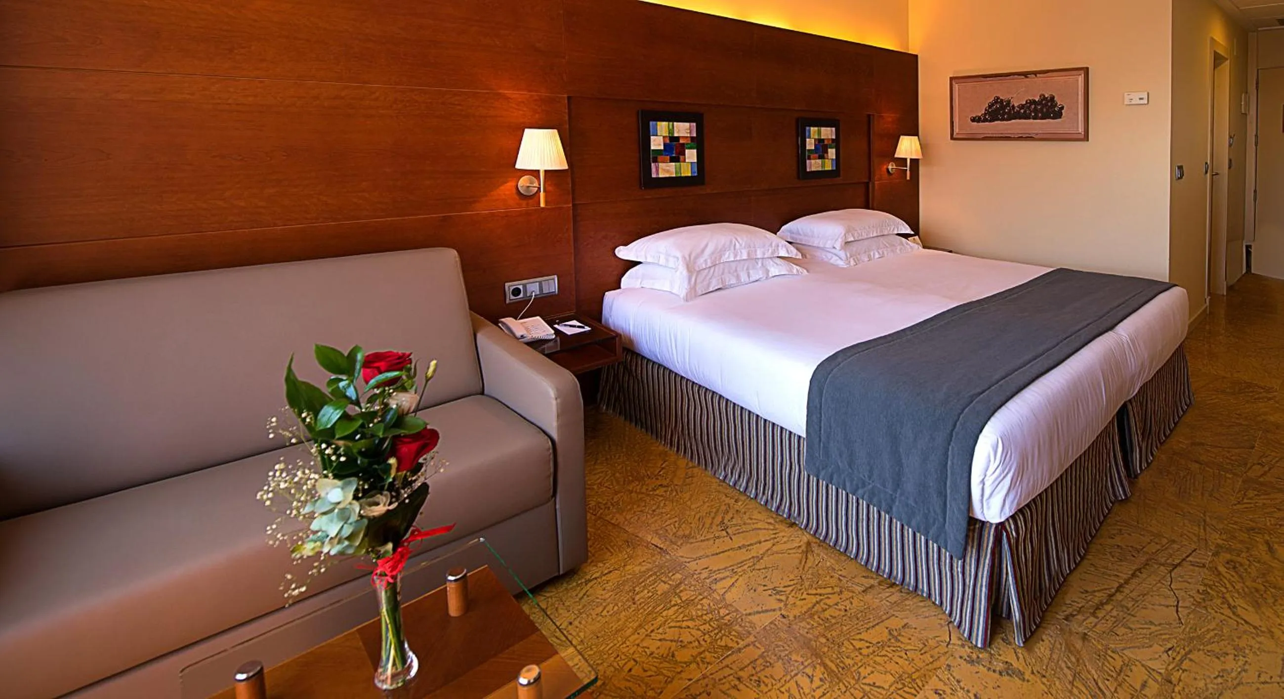 Bed in Protur Roquetas Hotel & Spa