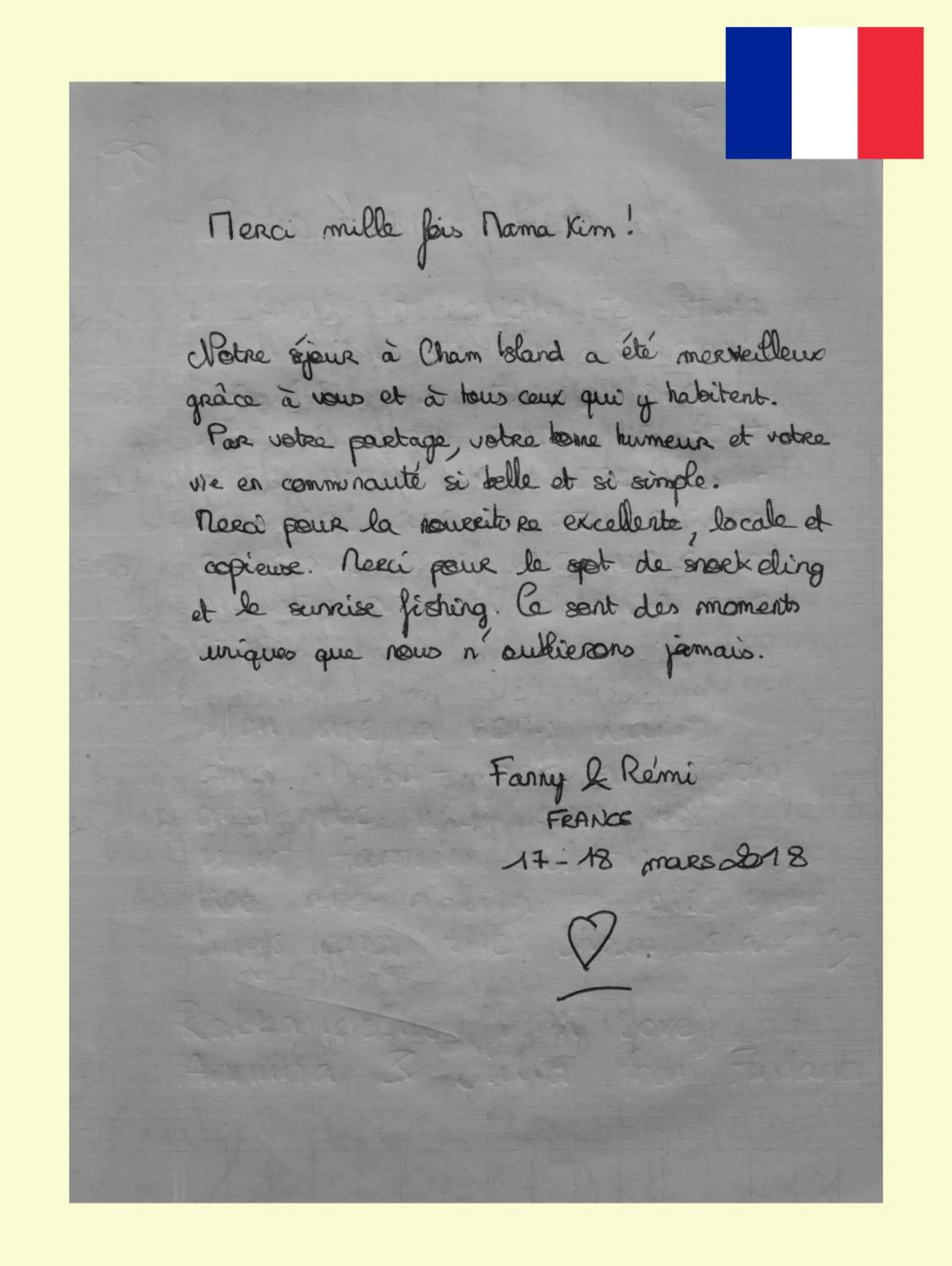 Certificate/Award in Cham Island Smiles Homestay