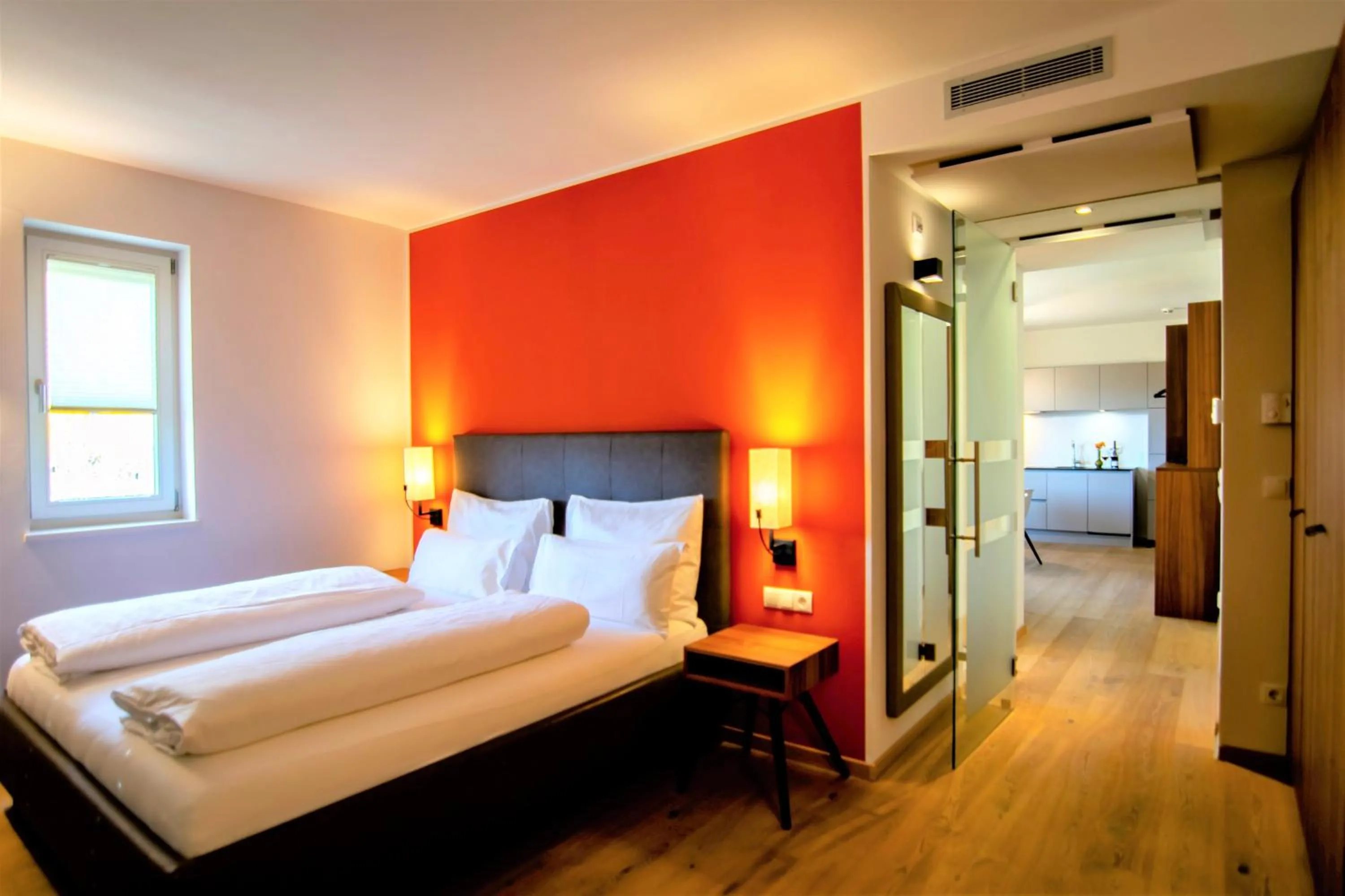 Bed in Brühl Suites&Residence