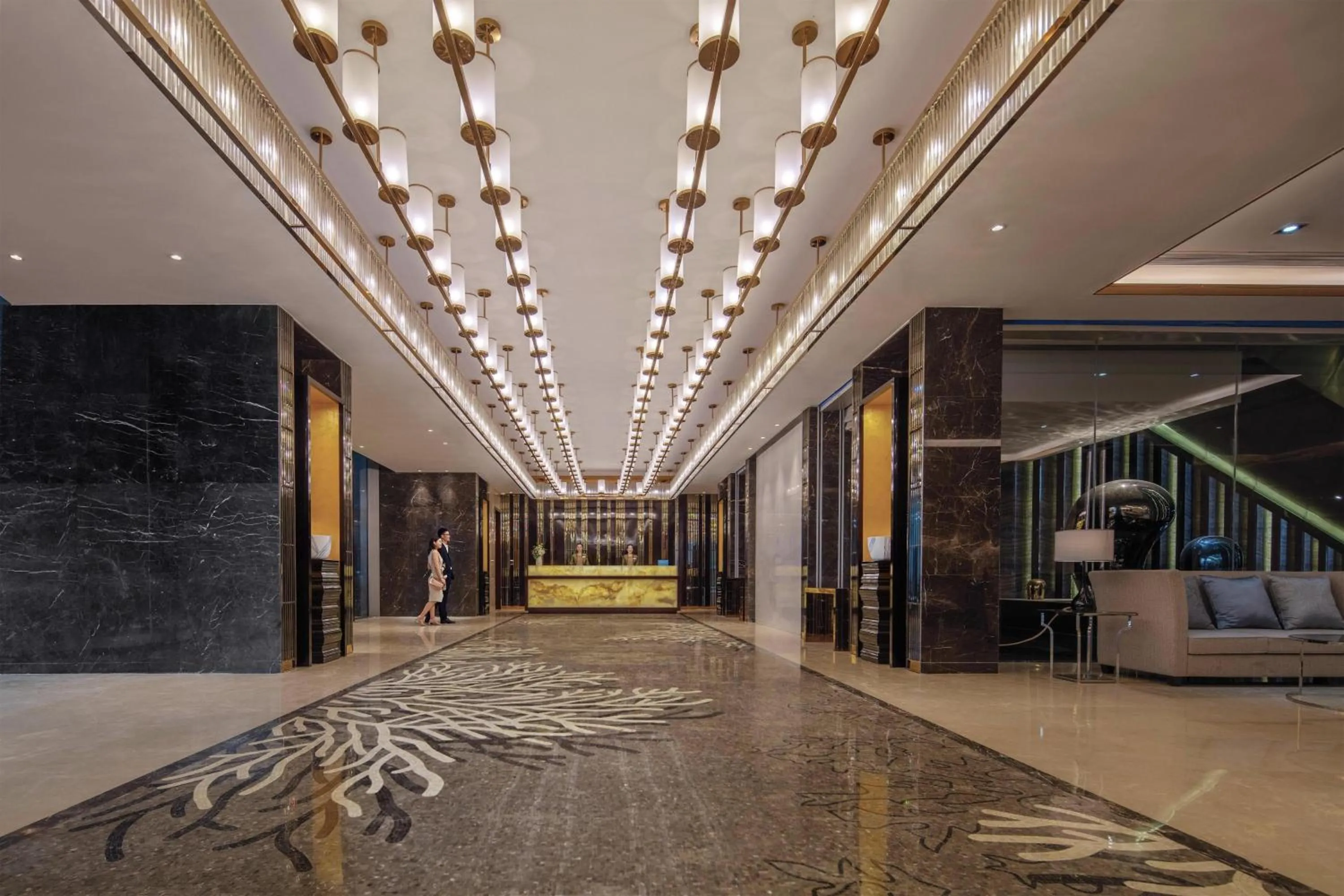 Lobby or reception in Hilton Haikou