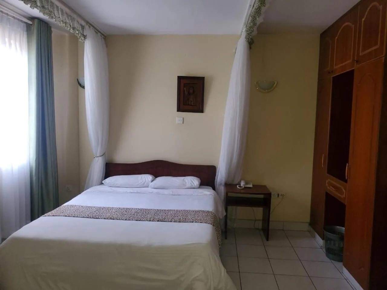 wardrobe, Bed in Adventist LMS Guest House & Conference Centre