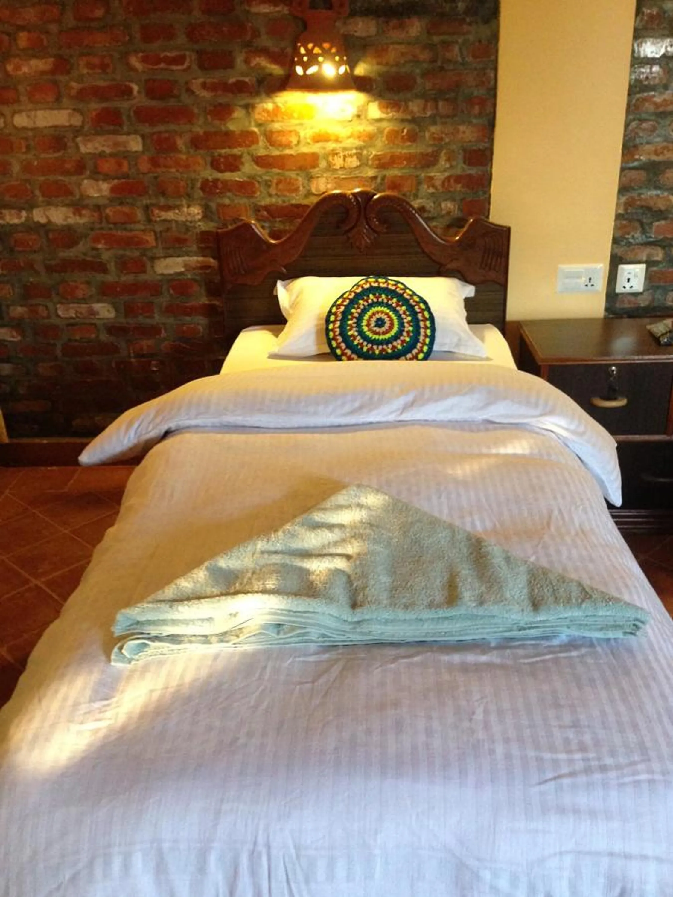 Bed in Chautari Garden Resort
