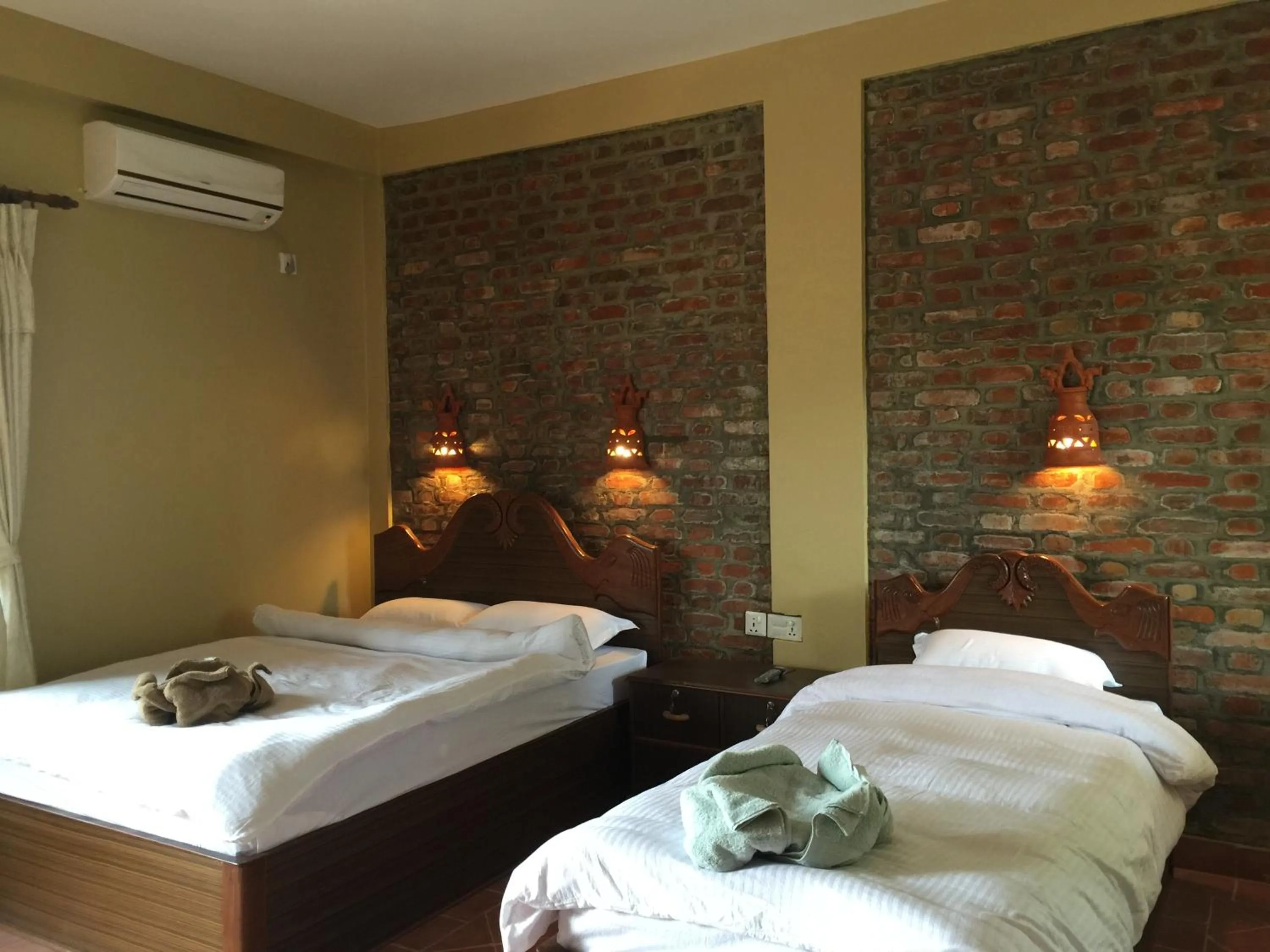 Bed in Chautari Garden Resort