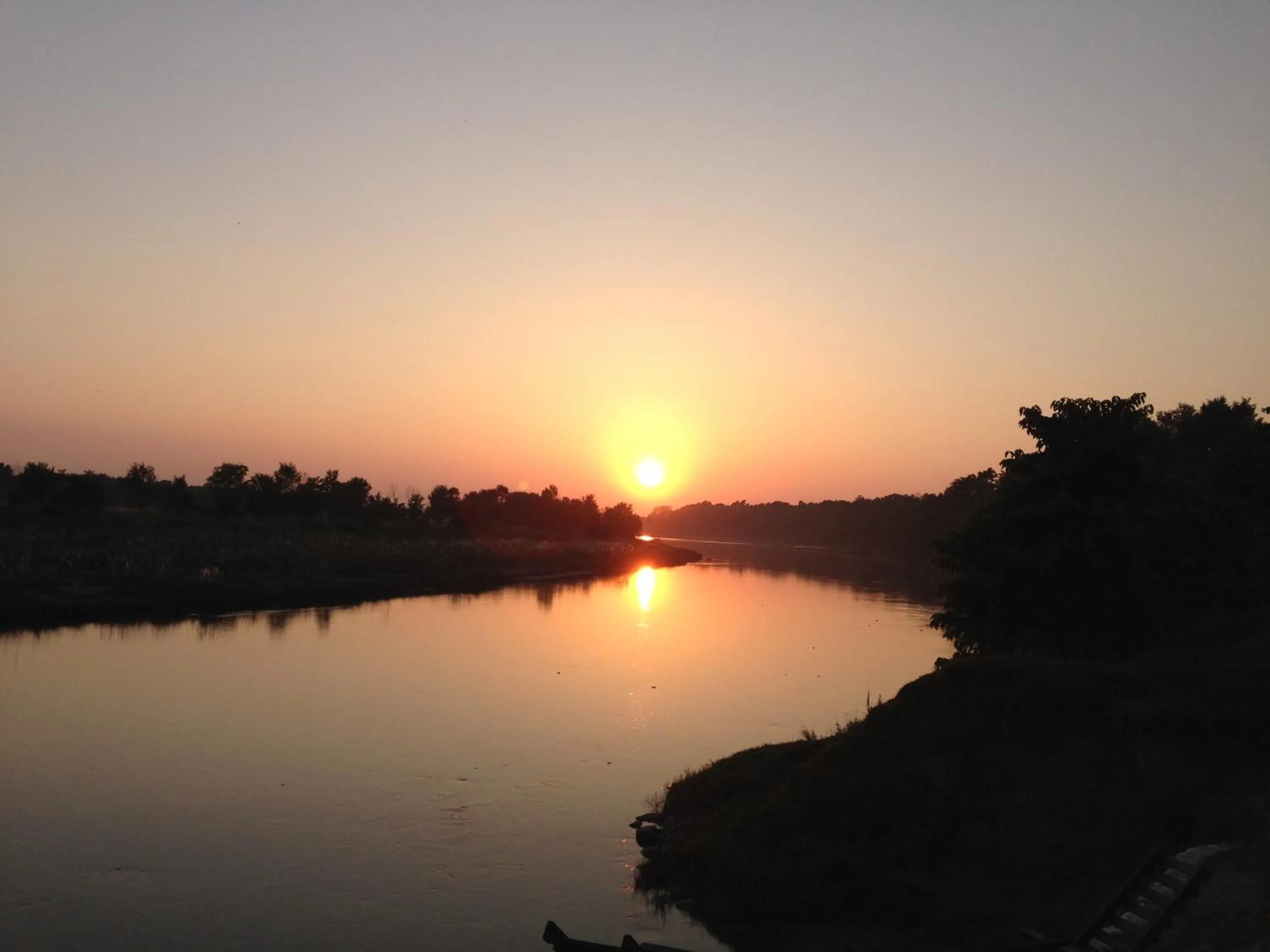 Sunset in Chautari Garden Resort