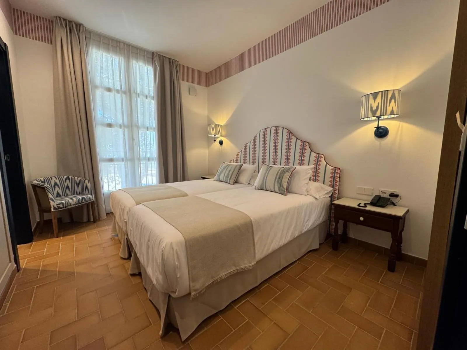 Decorative detail, Bed in Hotel Toruño del Rocío