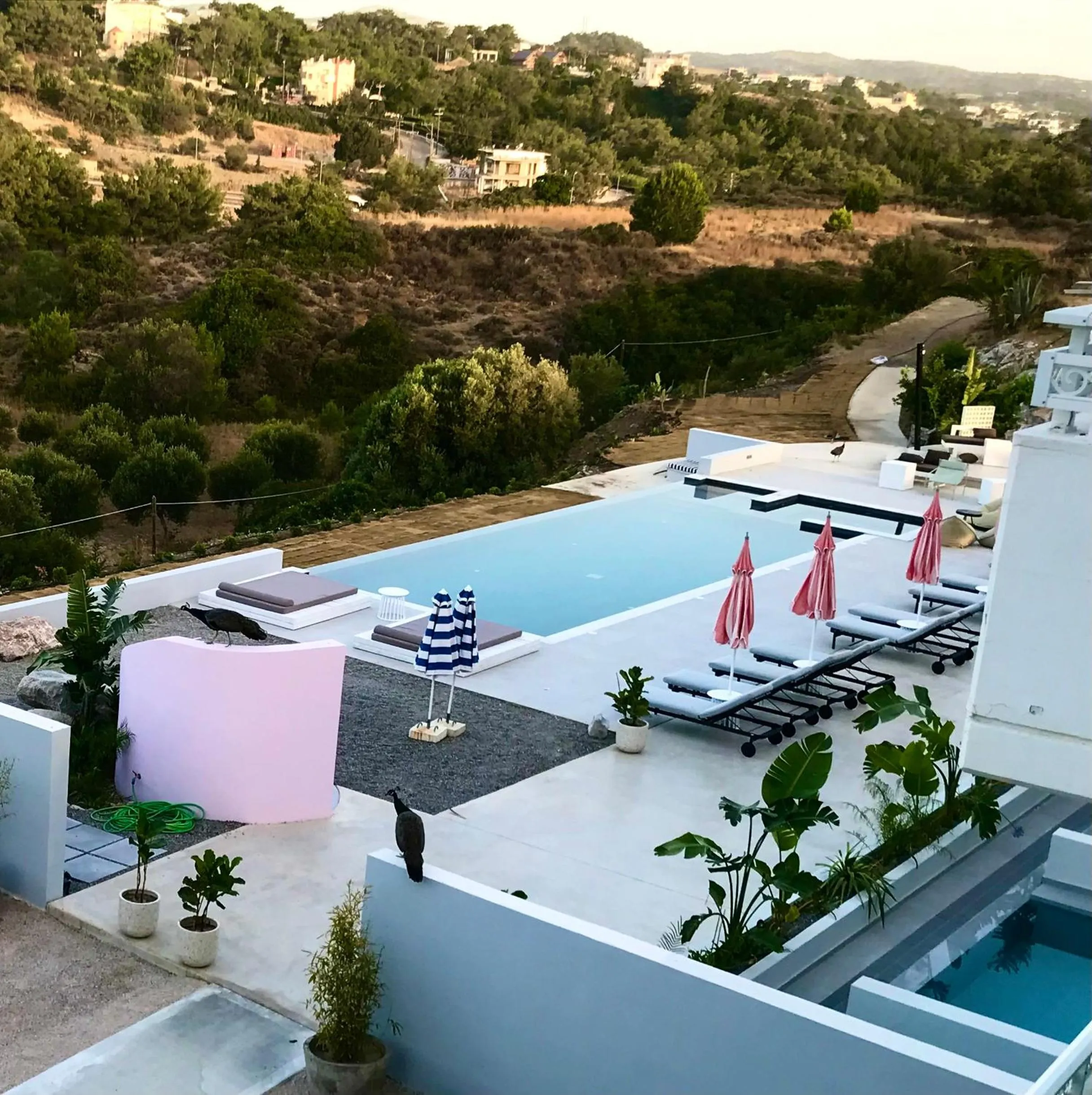 Swimming pool in Ano Kampos Hotel