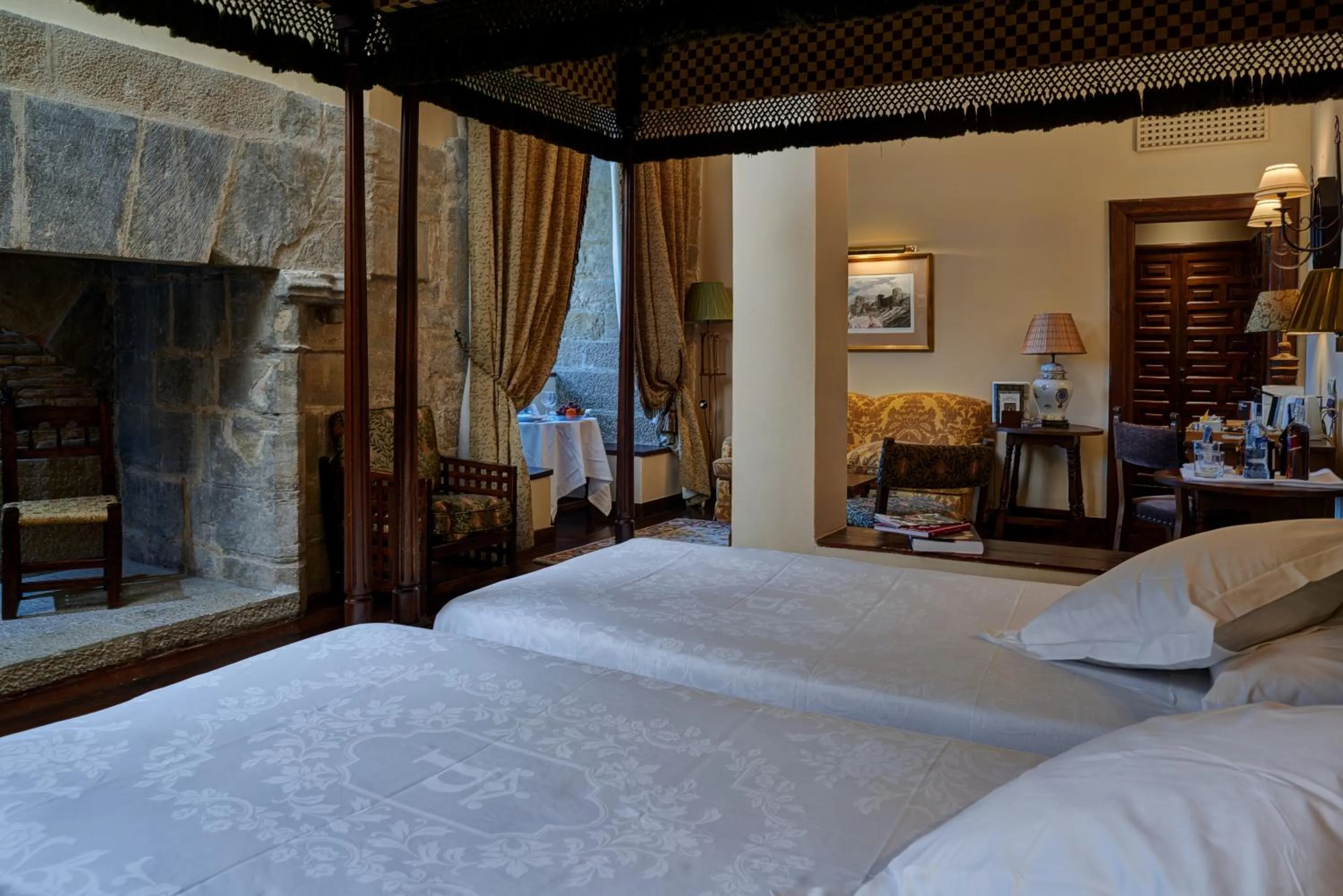 Decorative detail, Bed in Parador de Olite