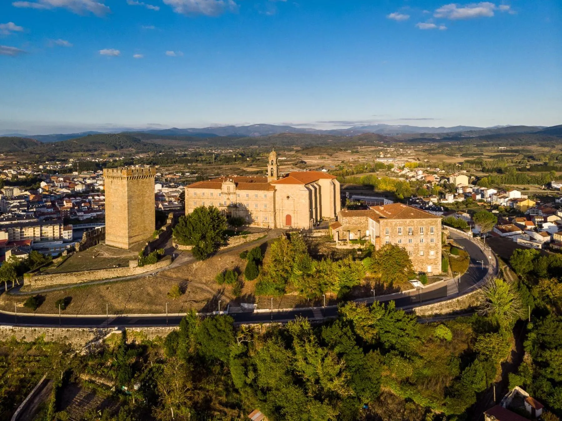 Bird's eye view in Parador de Monforte de Lemos