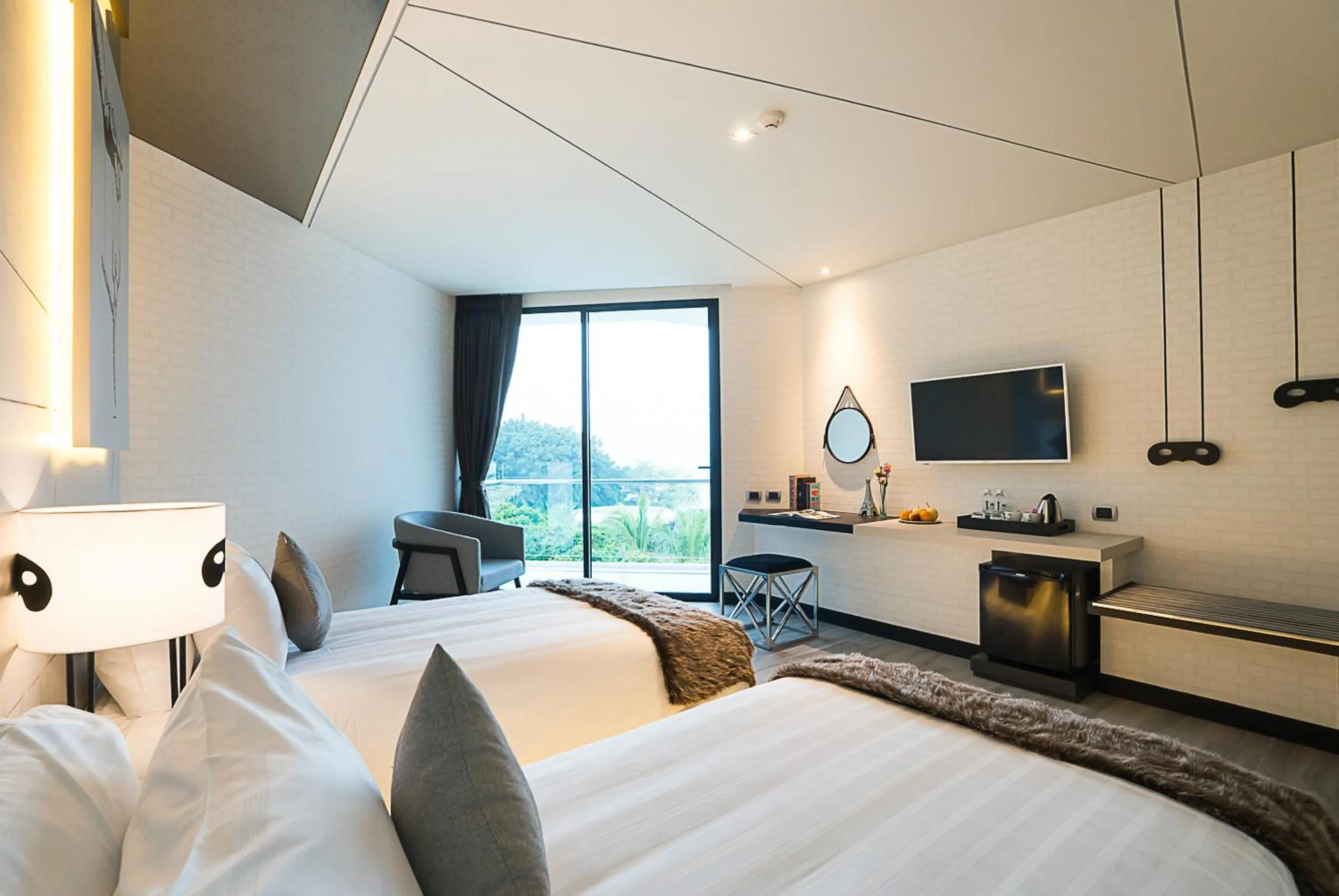 Balcony/Terrace, Bed in Mera Mare Pattaya