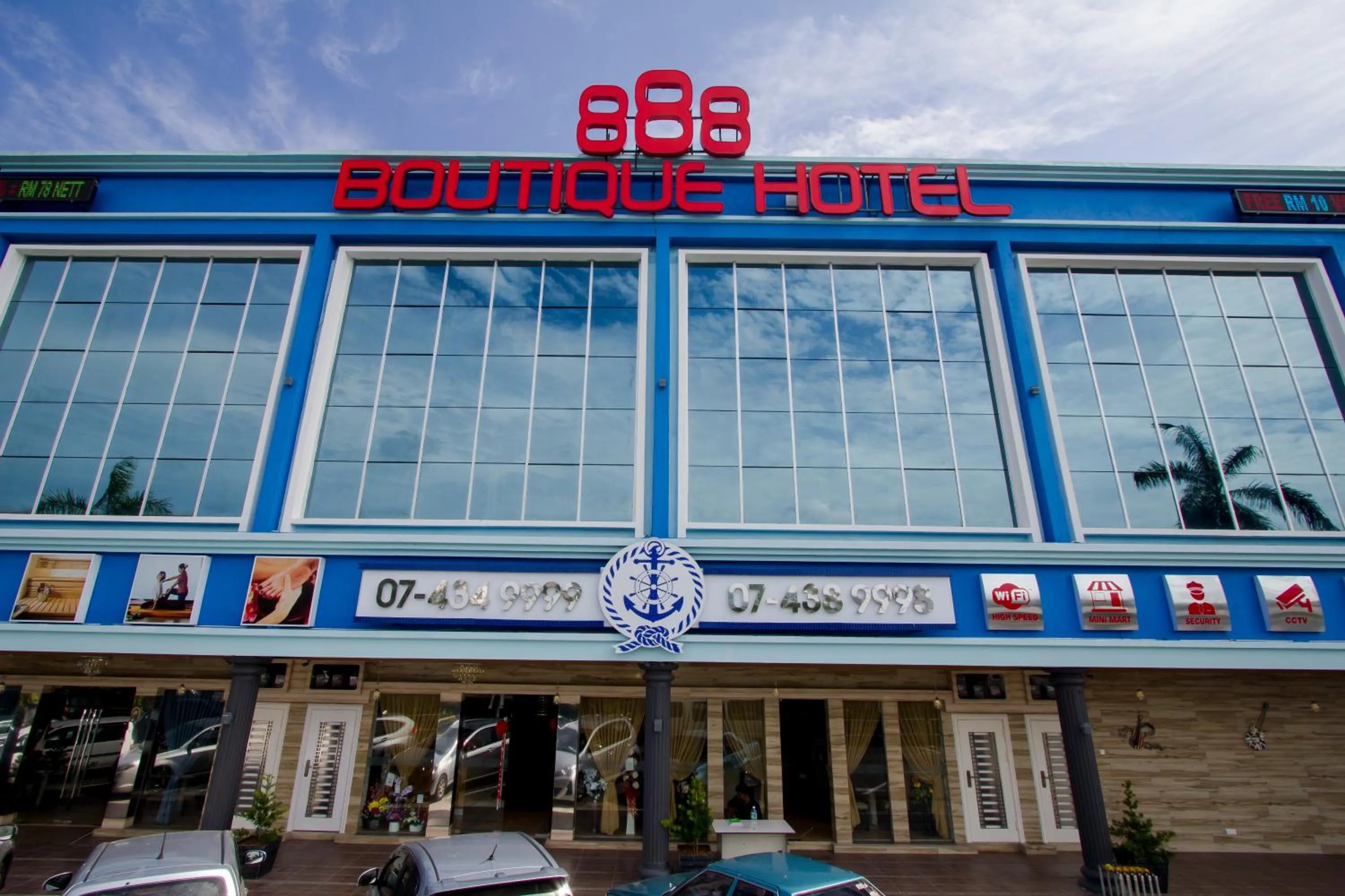 Off site in 888 Boutique Hotel