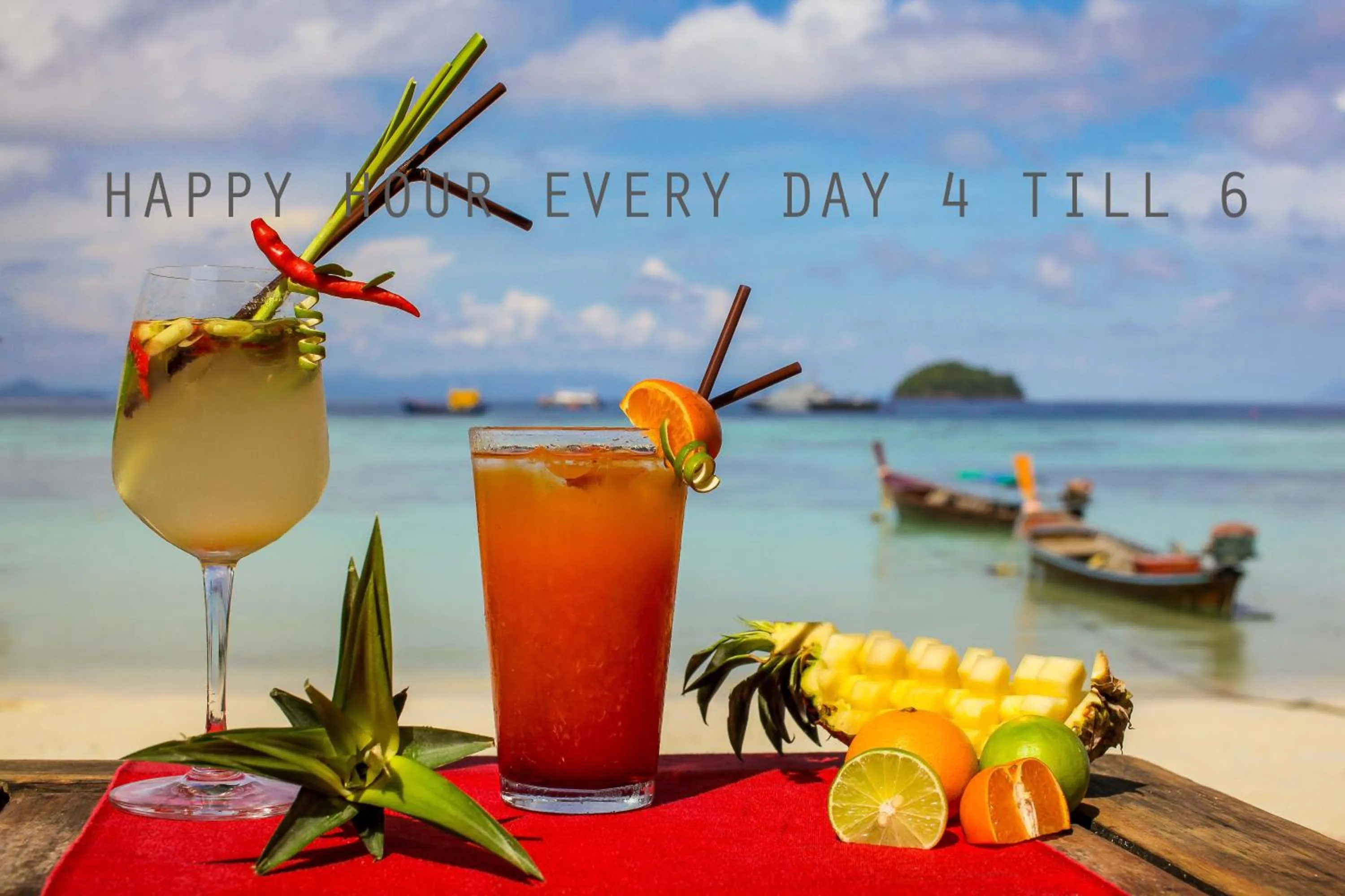 Alcoholic drinks in Castaway Resort Koh Lipe