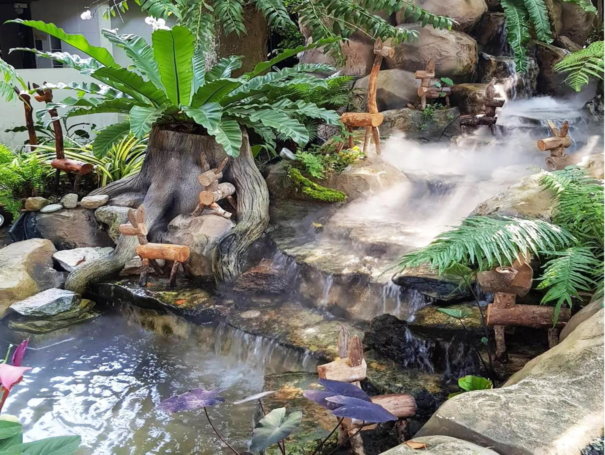 Garden view in PAN KLED VILLA eco hill resort