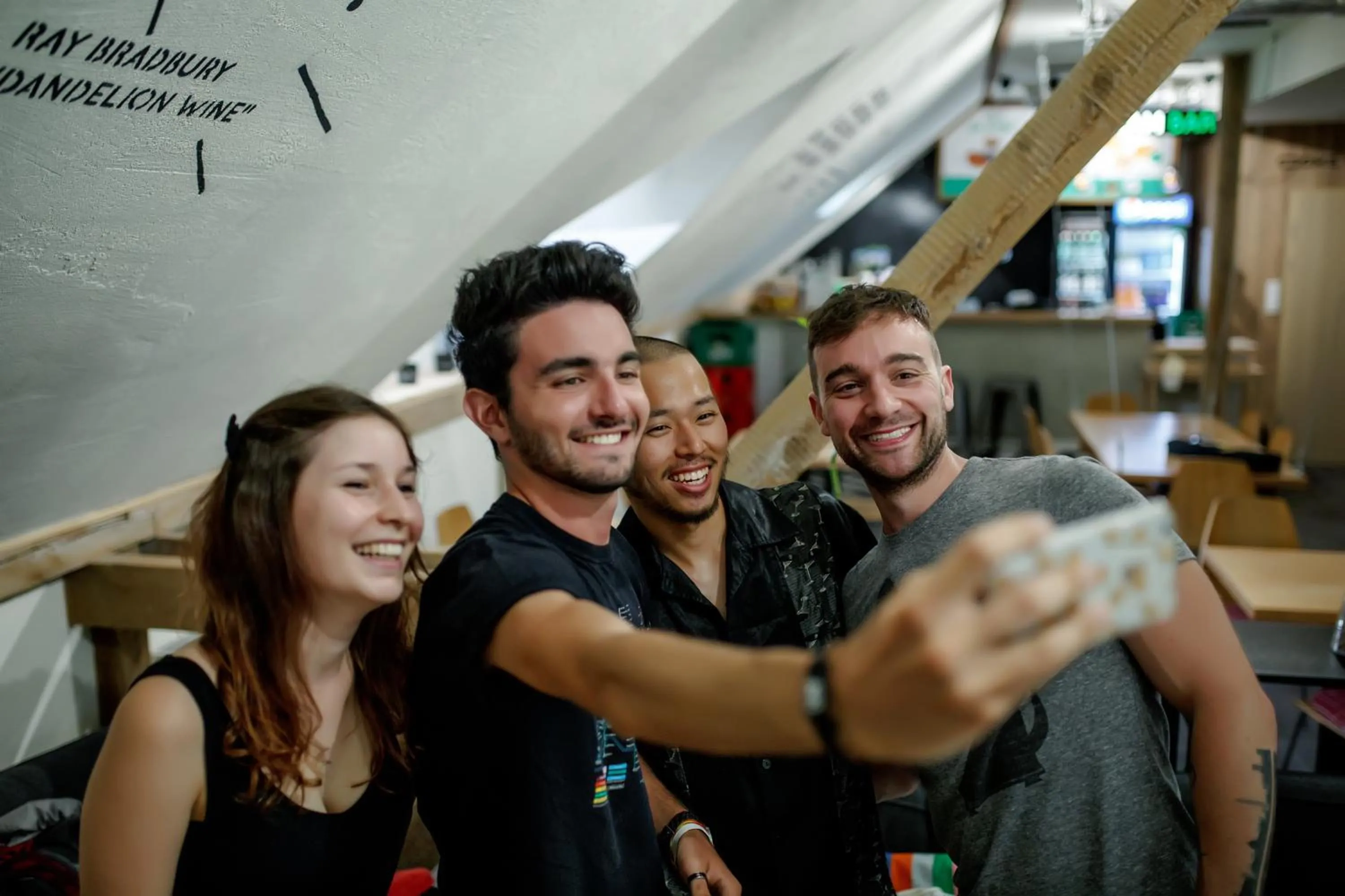 group of guests in Safestay Warsaw Old Town