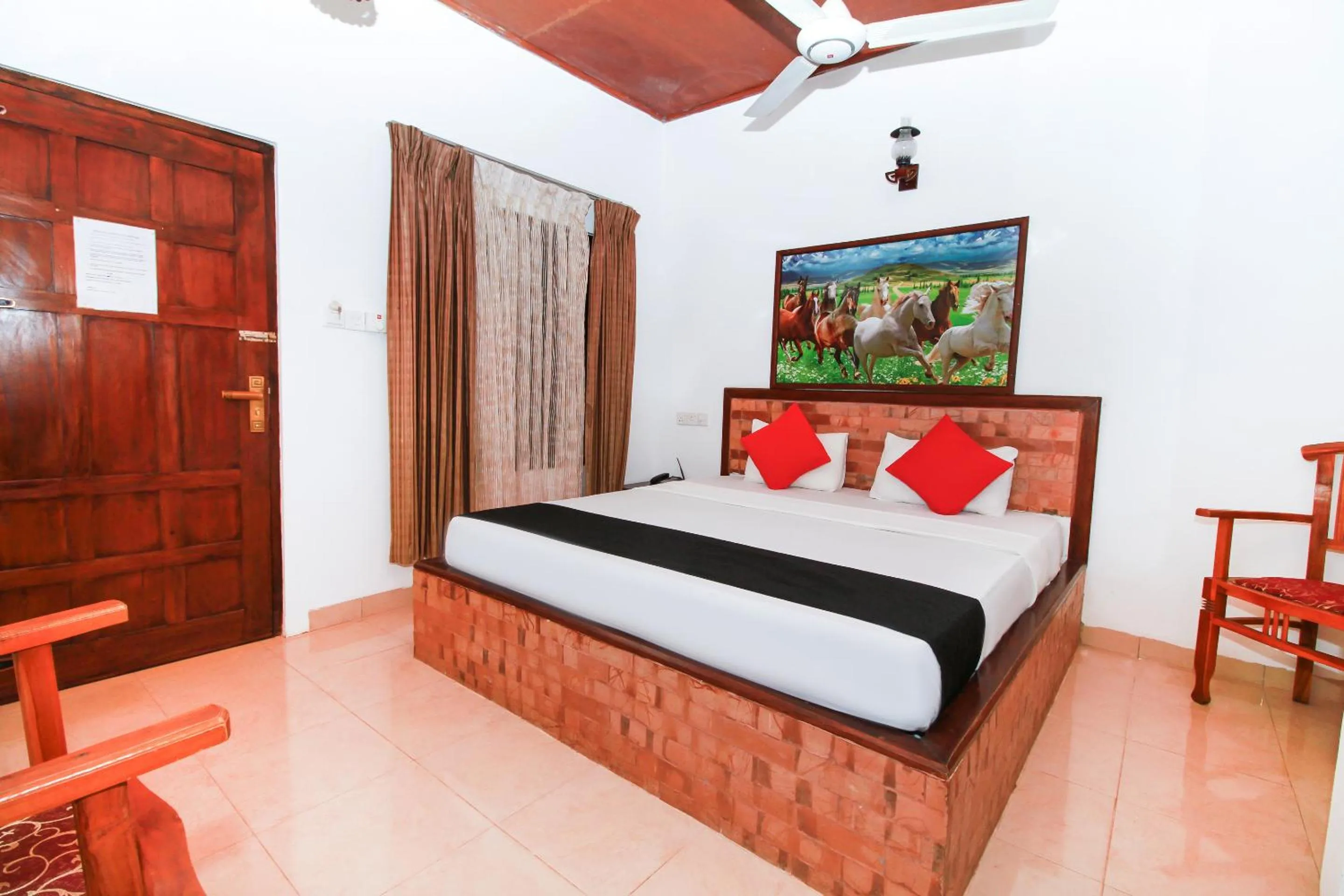 Bed in JKAB Beach Resort
