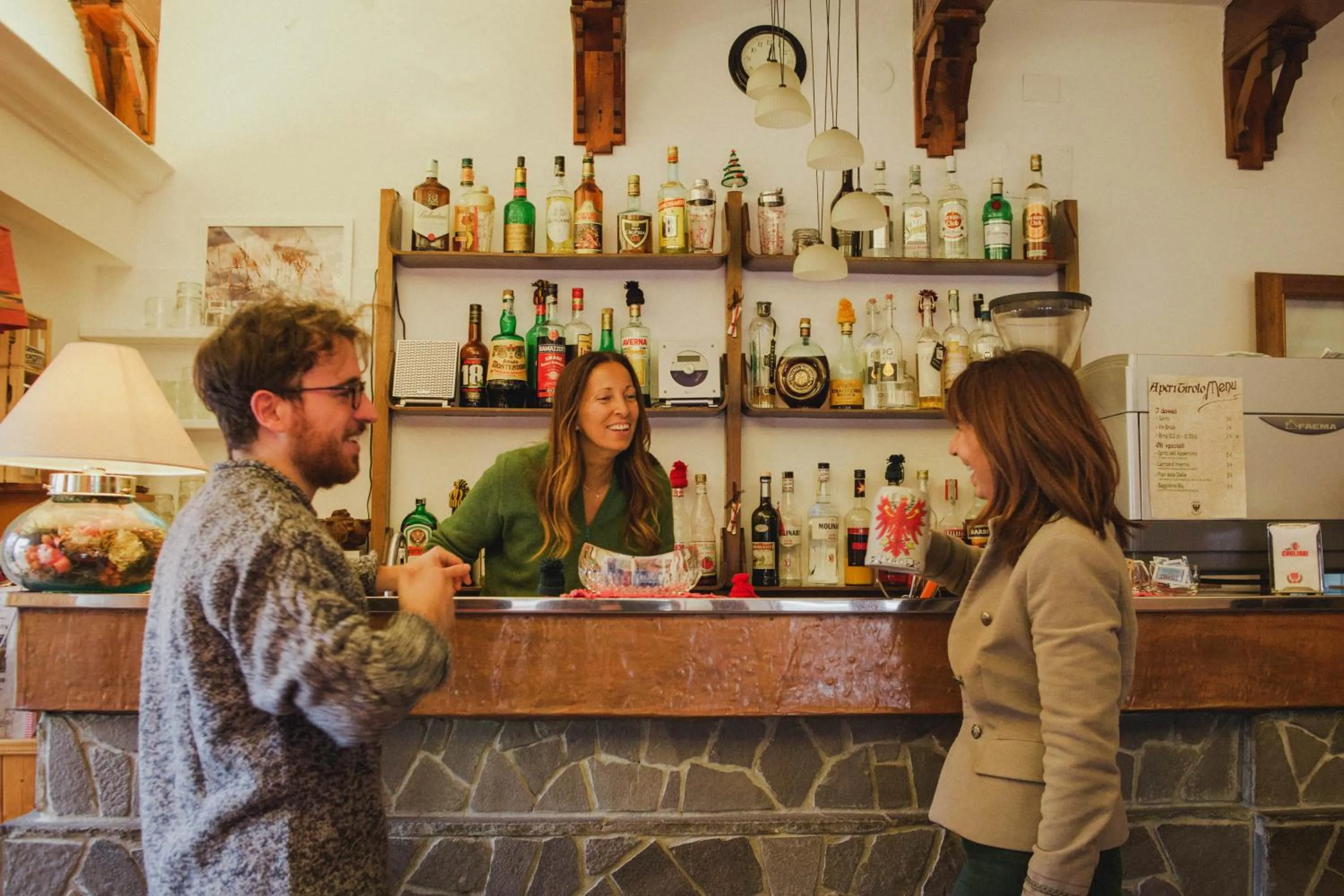 Lounge or bar in Hotel Tirolo