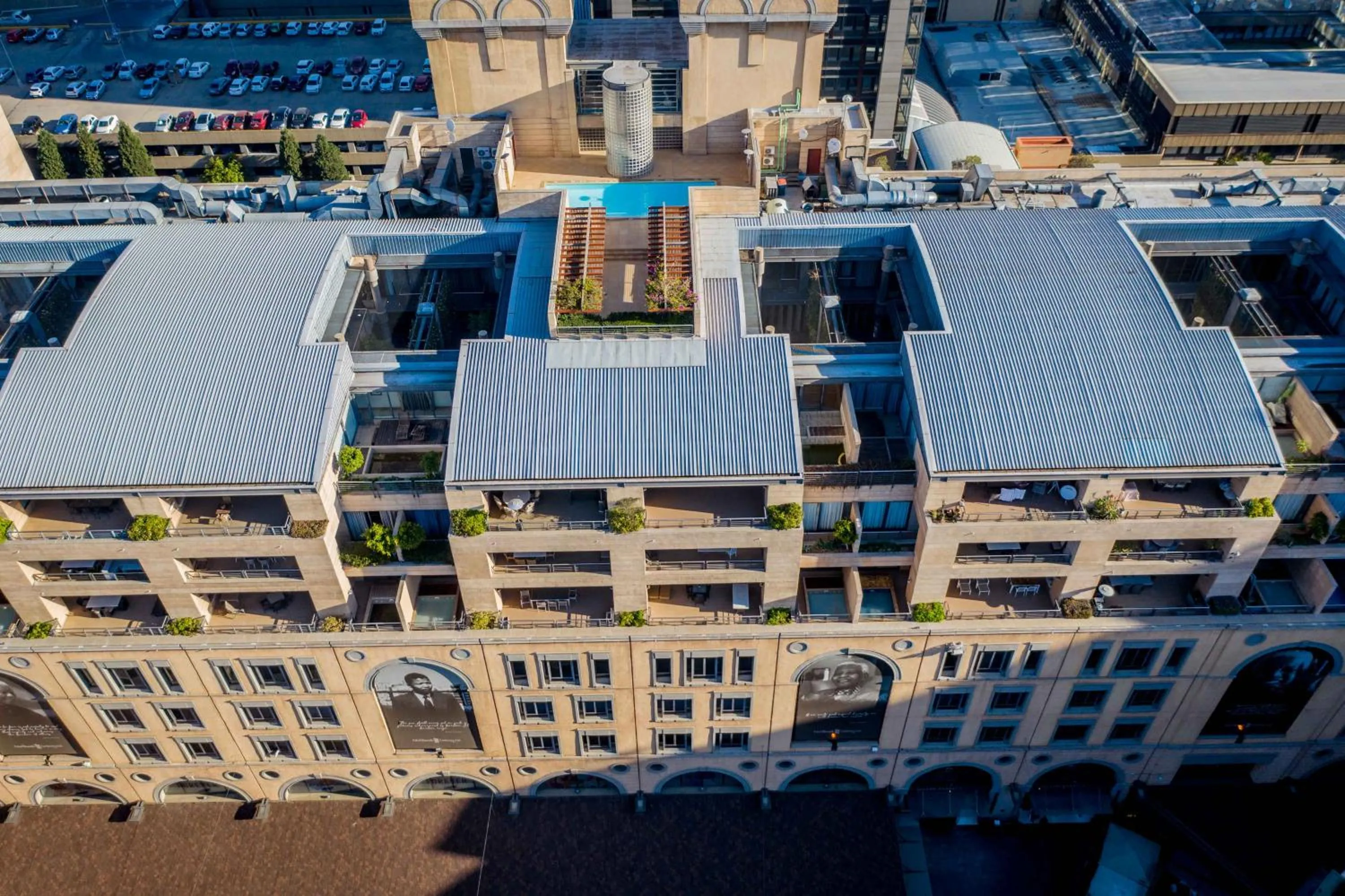 Bird's eye view in Raphael Suites