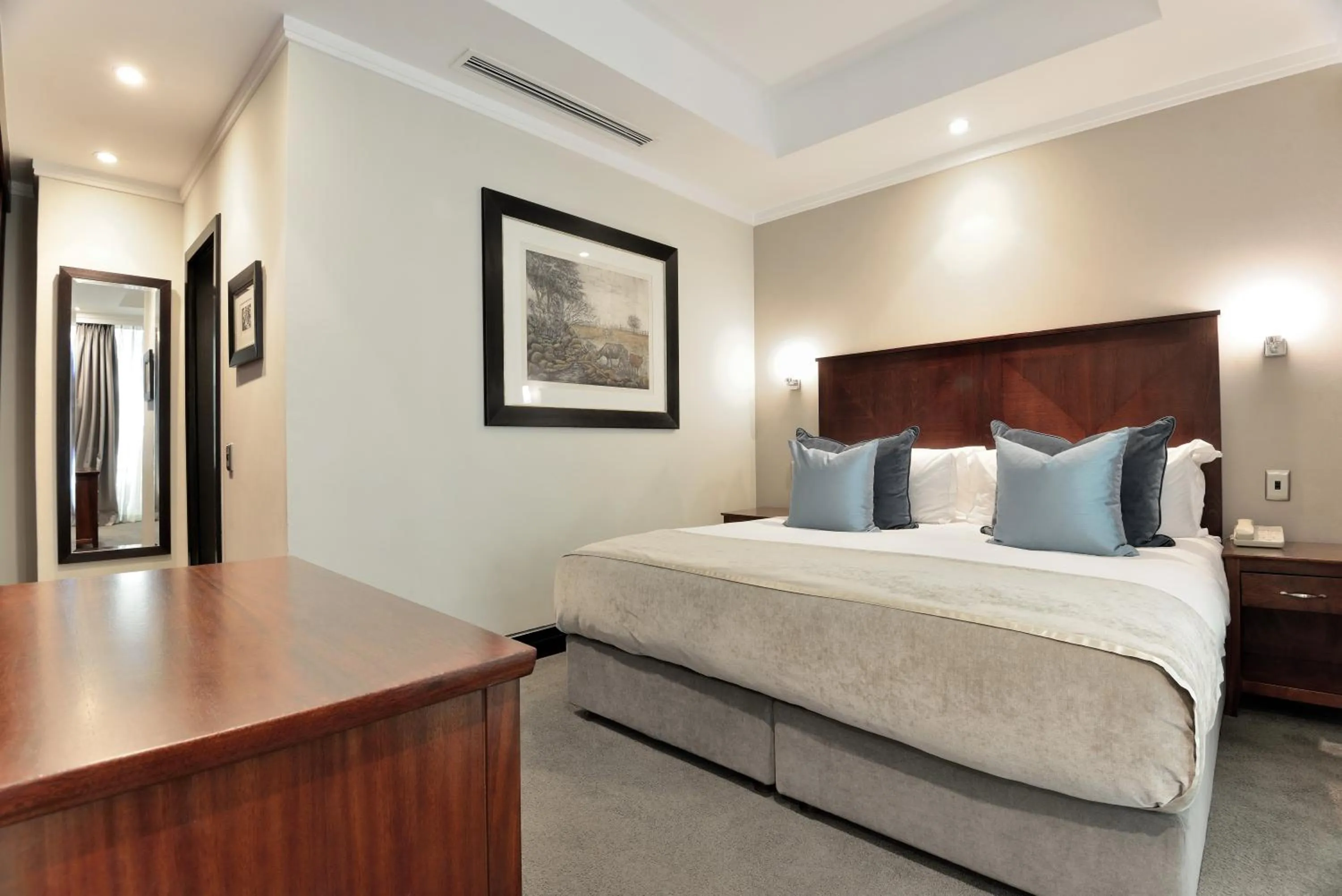 Bed in Raphael Suites