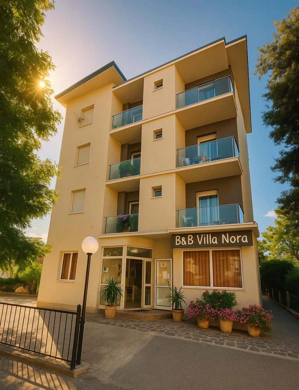 Property building in B&B Hotel Villa Nora