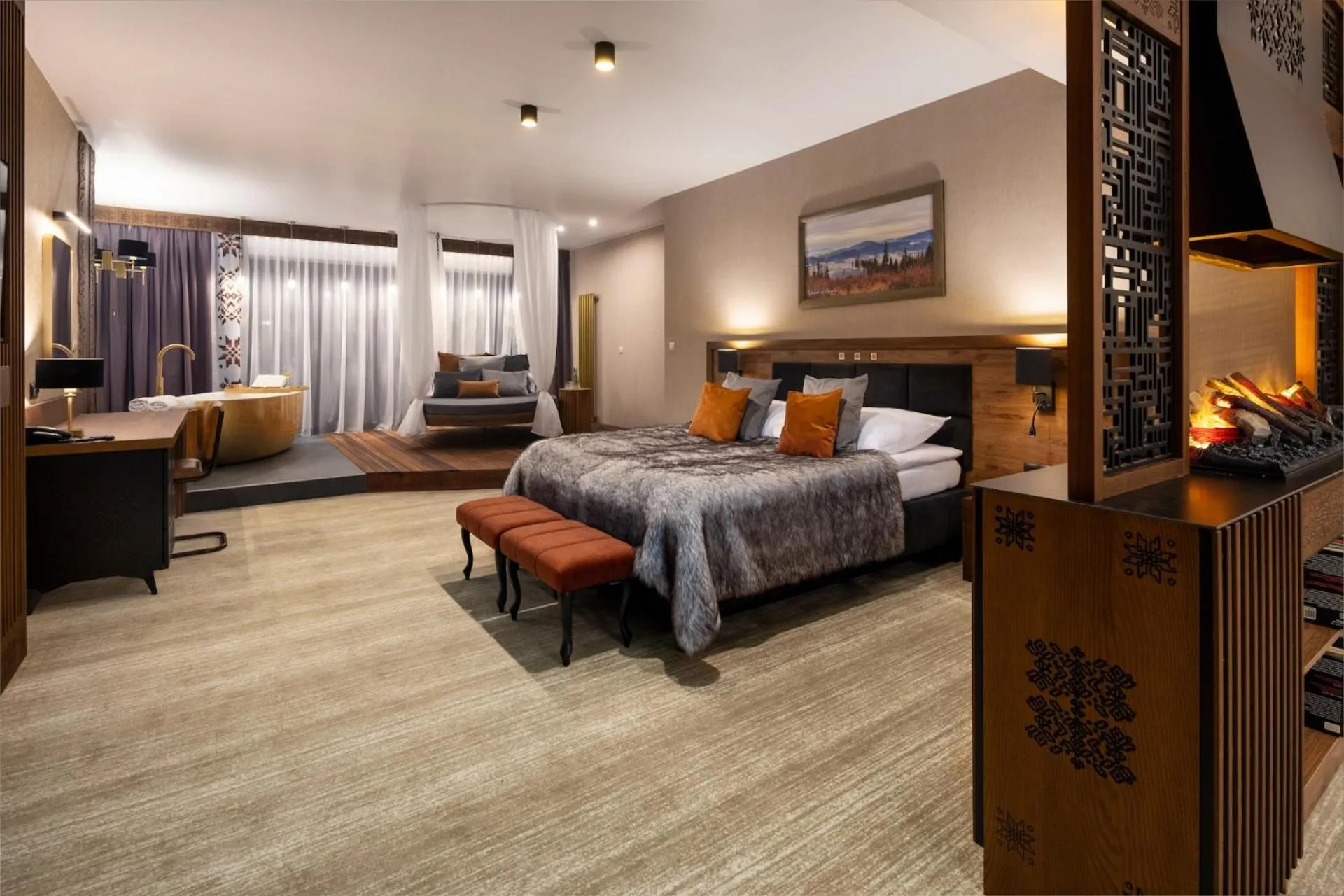 Bed in Złoty Groń Resort & Spa