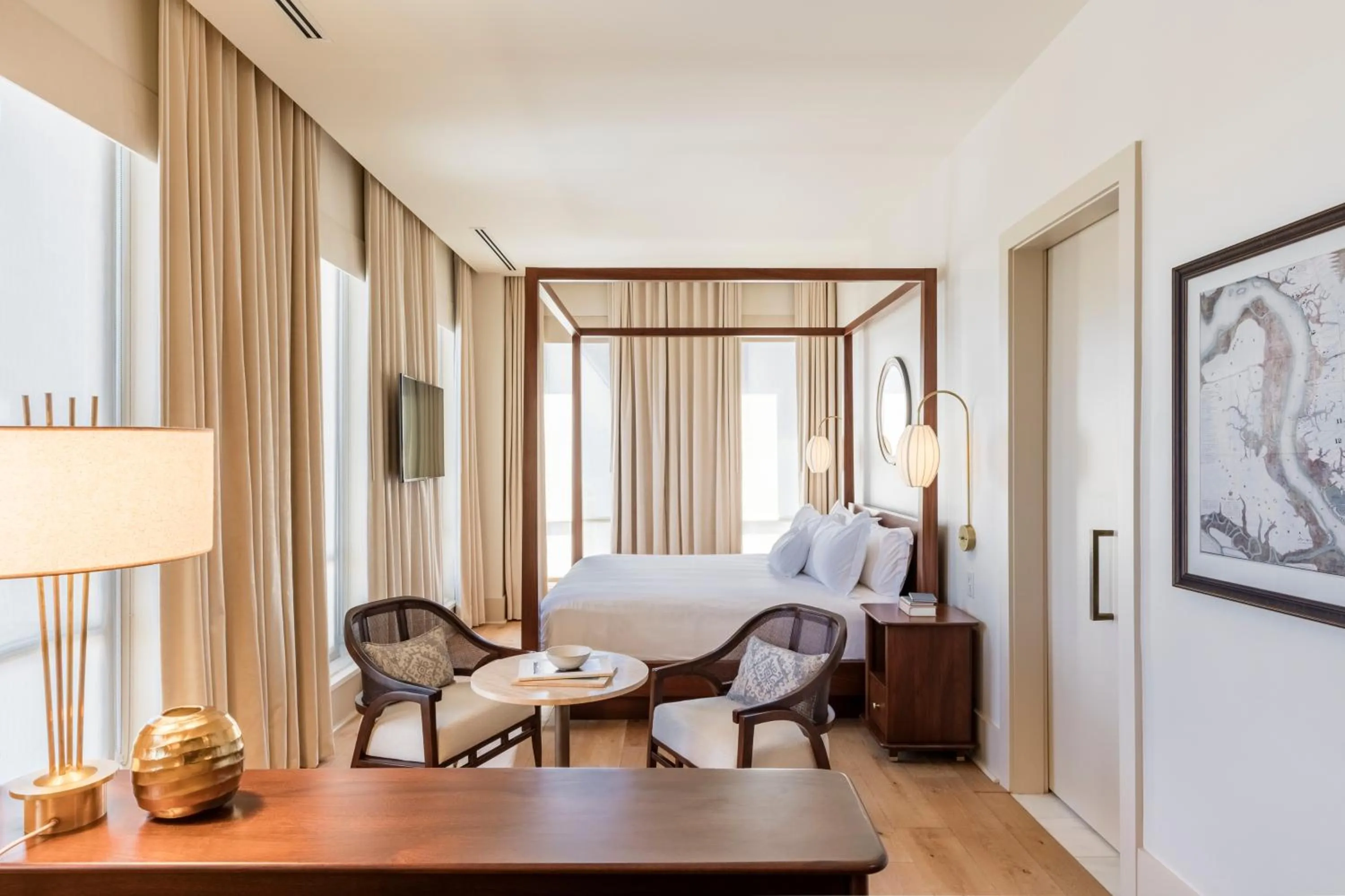 Bed in The Dewberry Charleston