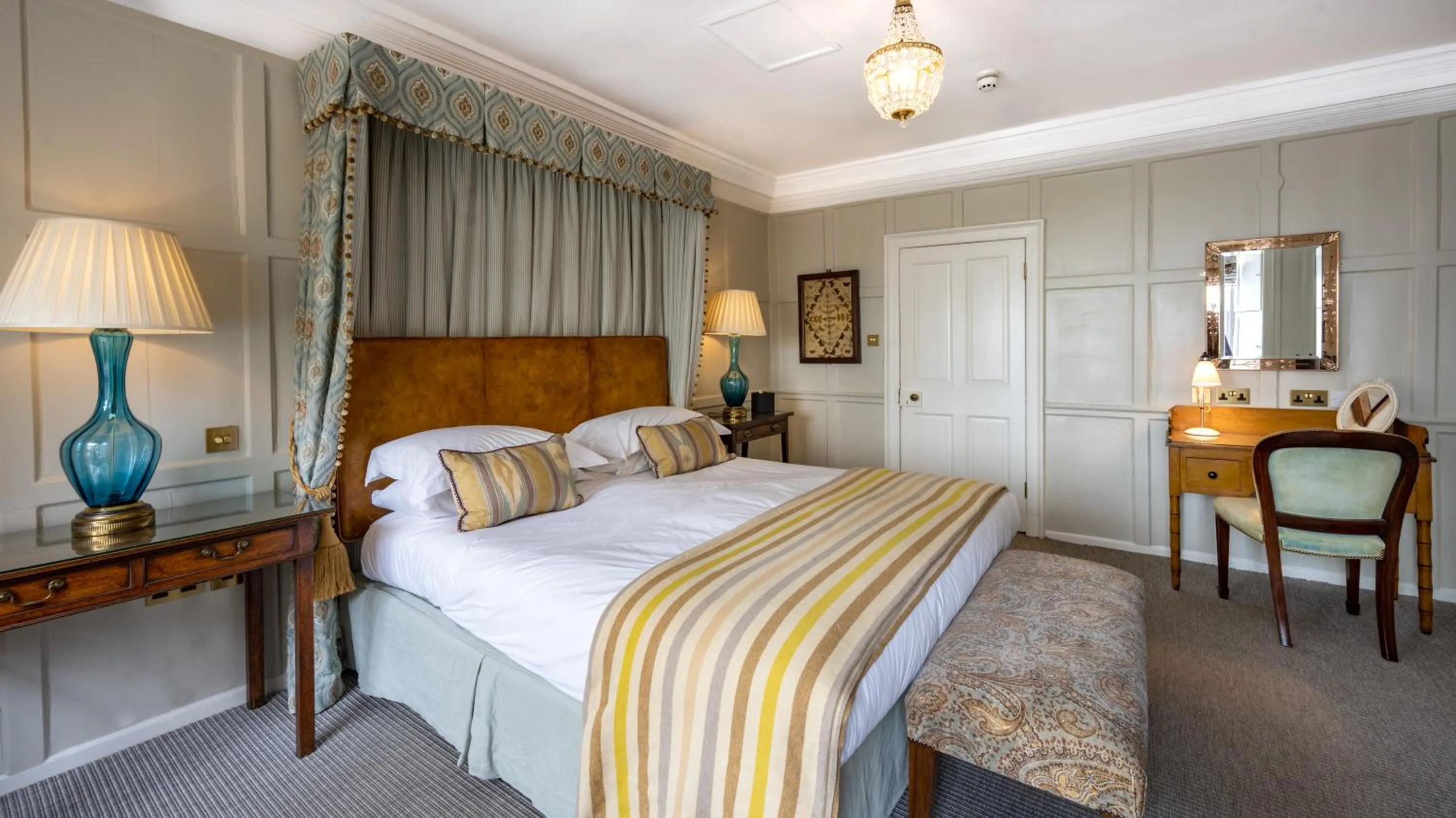 Bed in The Assembly House in central Norwich