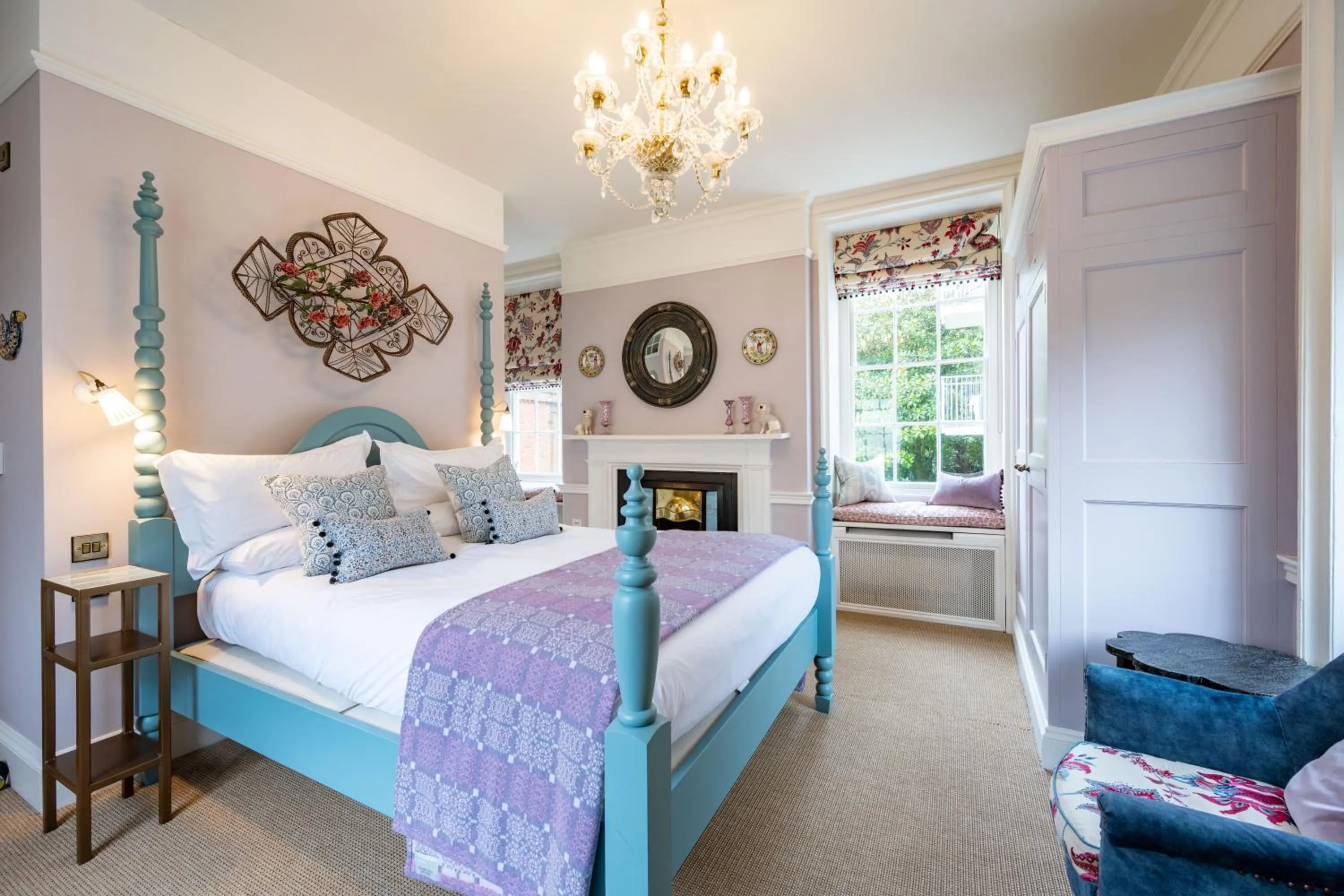 Bed in The Assembly House in central Norwich