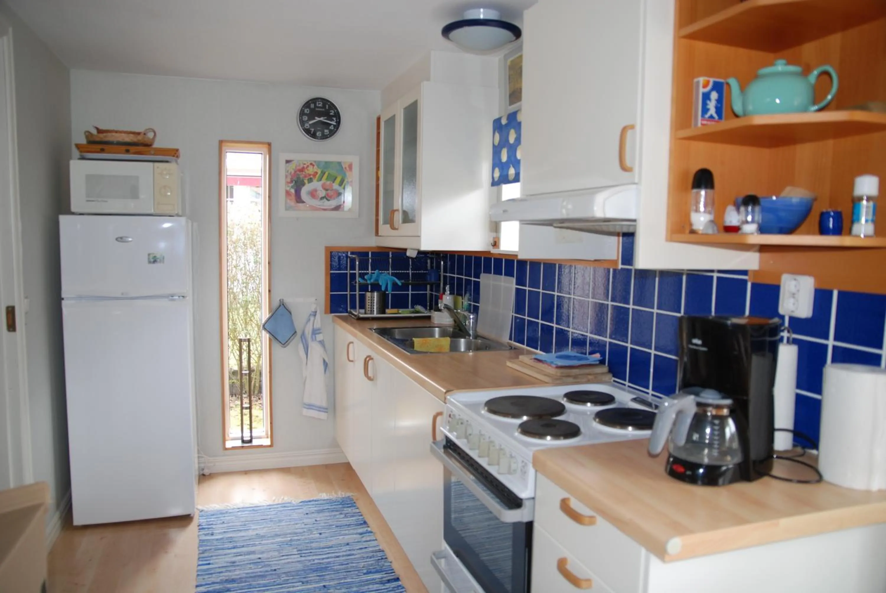 Communal kitchen in Badstugan