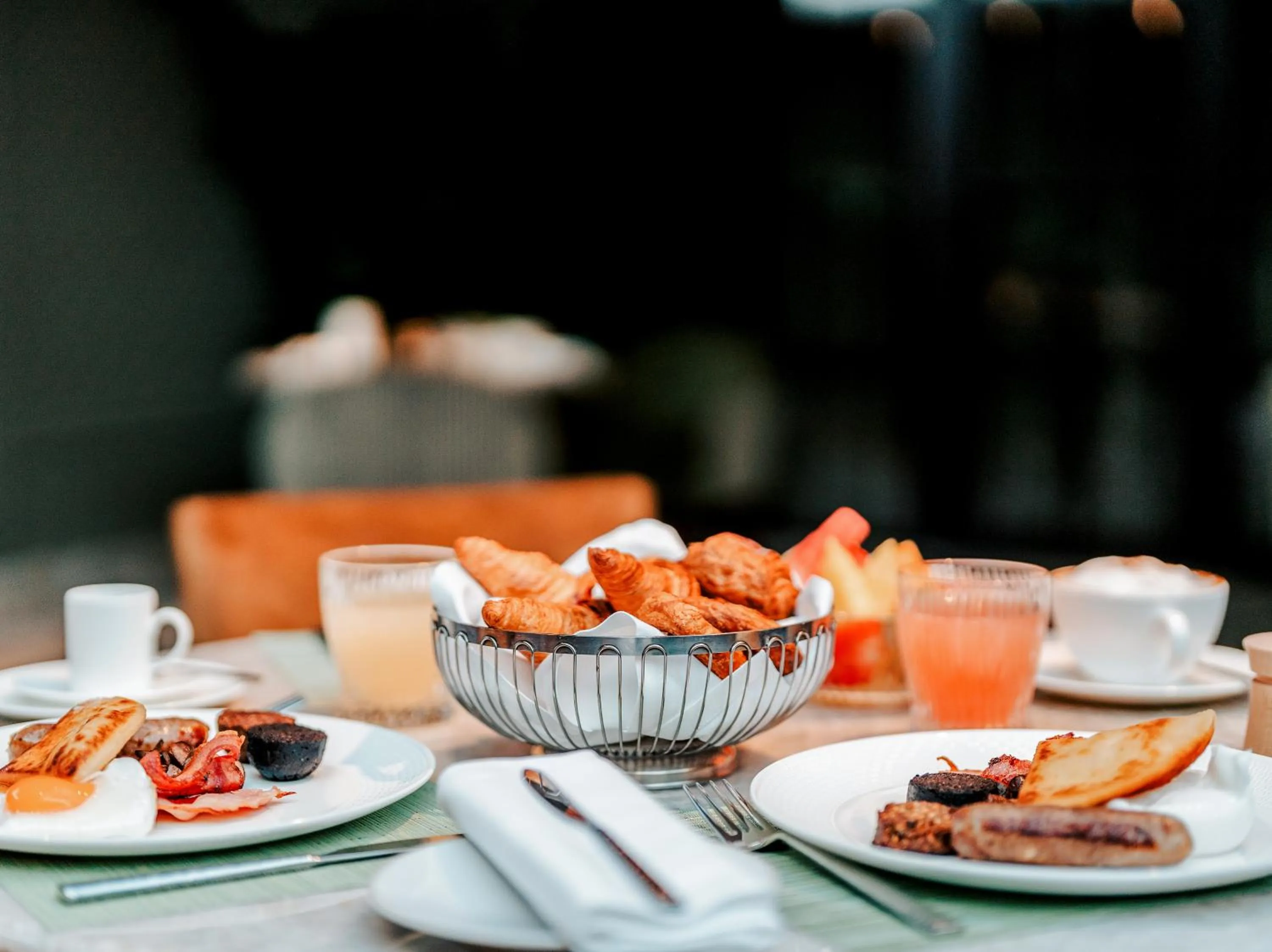 Breakfast in Crossbasket Castle, Hotel & Restaurant