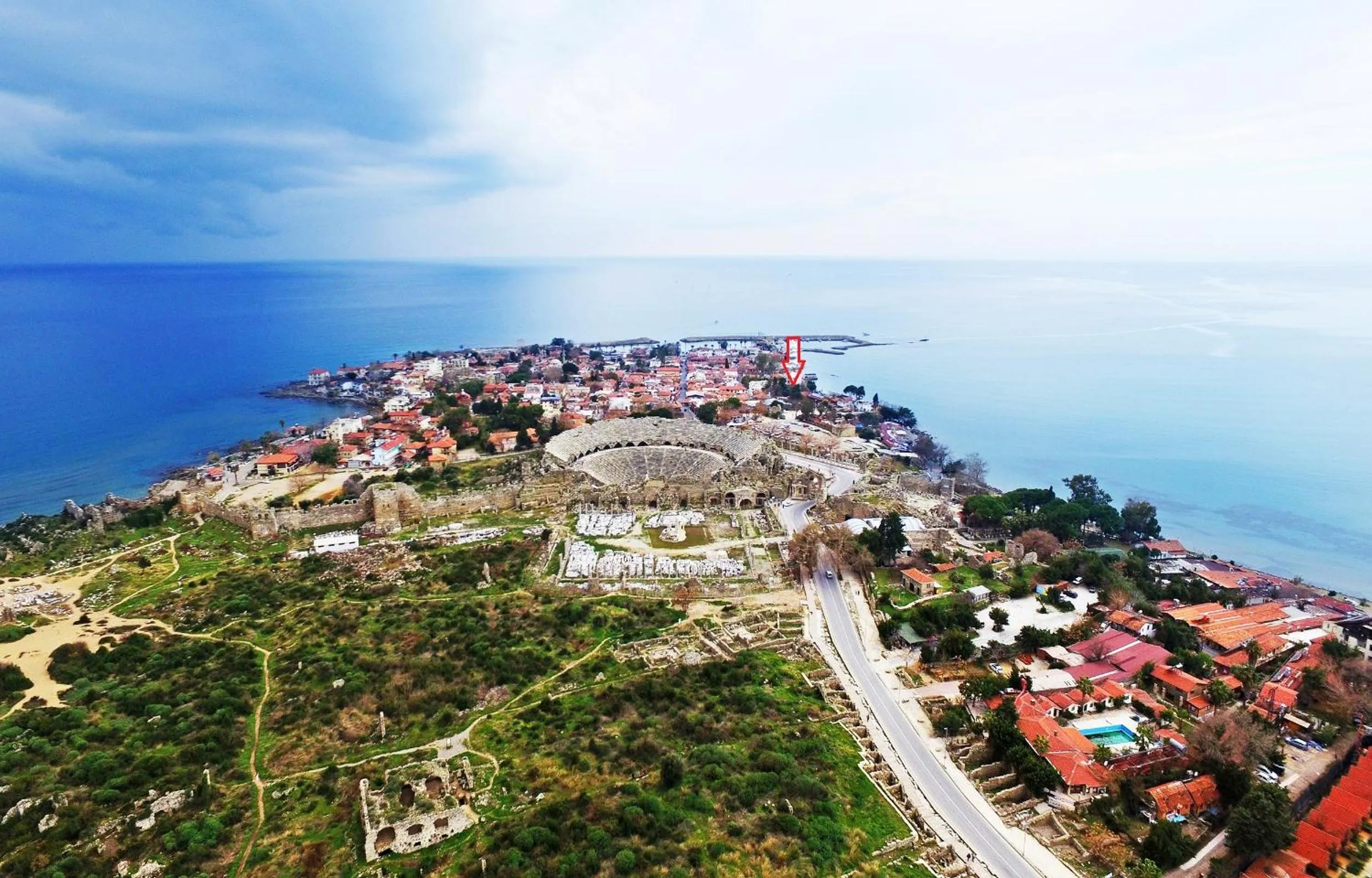 Bird's eye view in Side Kleopatra Hotel