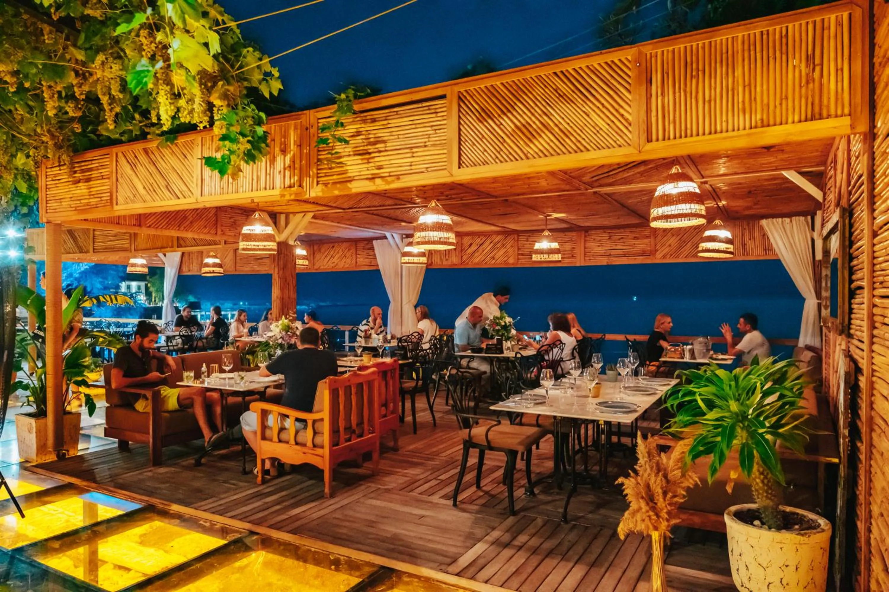 Patio in Side Kleopatra Hotel