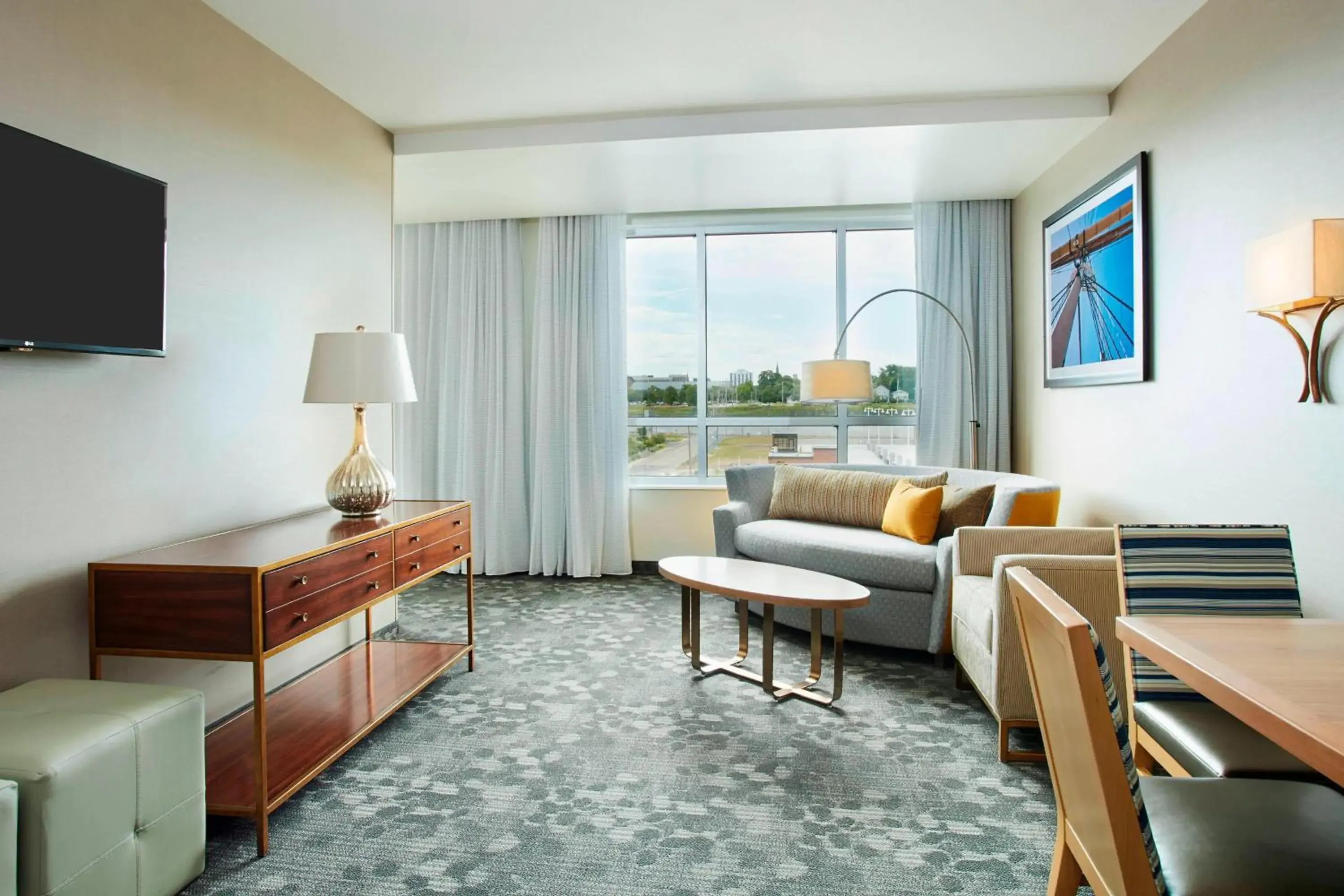 Junior Suite, 1 King, Sofa bed in Courtyard by Marriott Erie Bayfront Junior Suite, 1 King, Sofa bed in Courtyard by Marriott Erie Bayfront