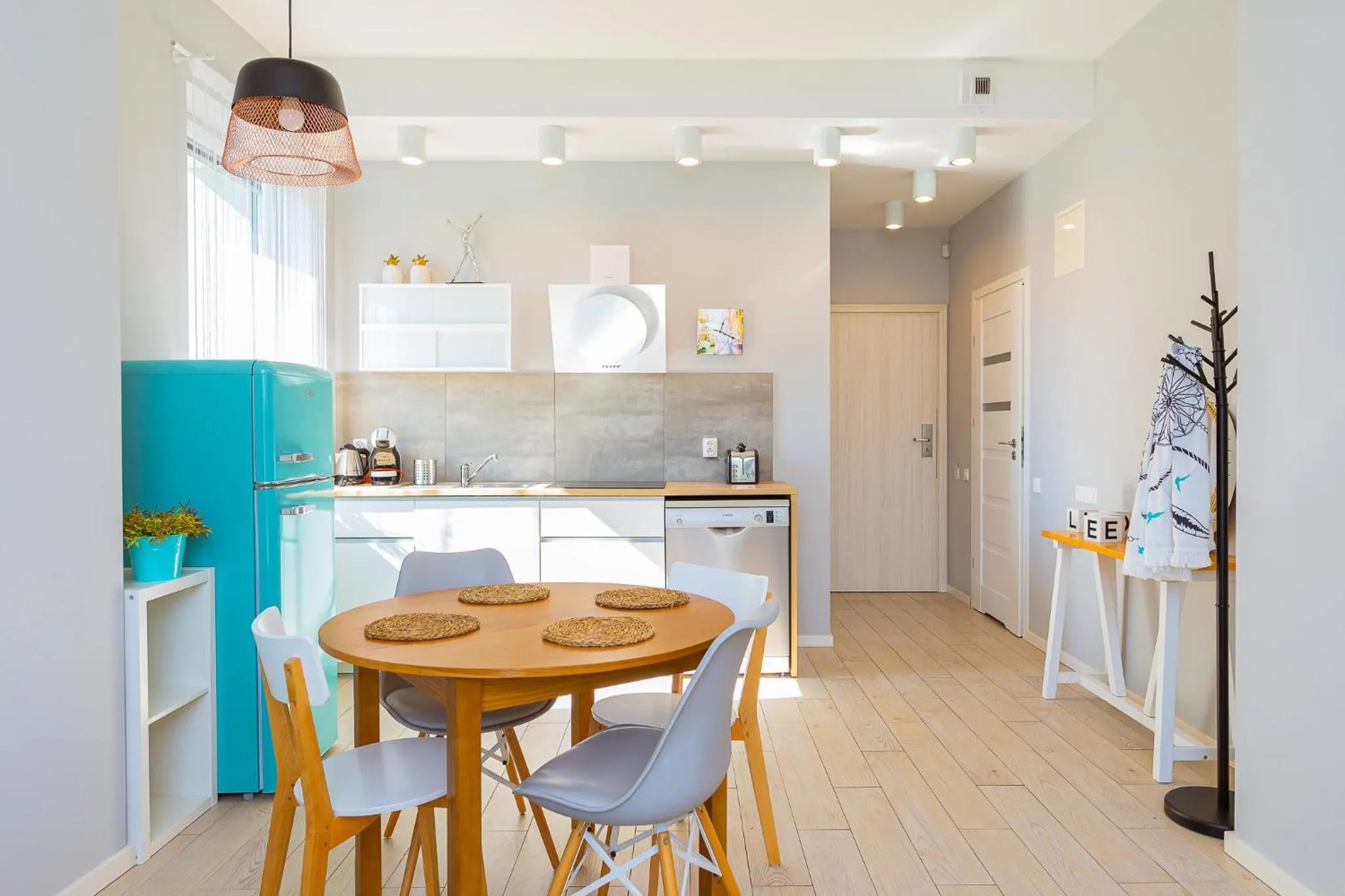 Kitchen or kitchenette in Apartamenty Rodzinne Plater74