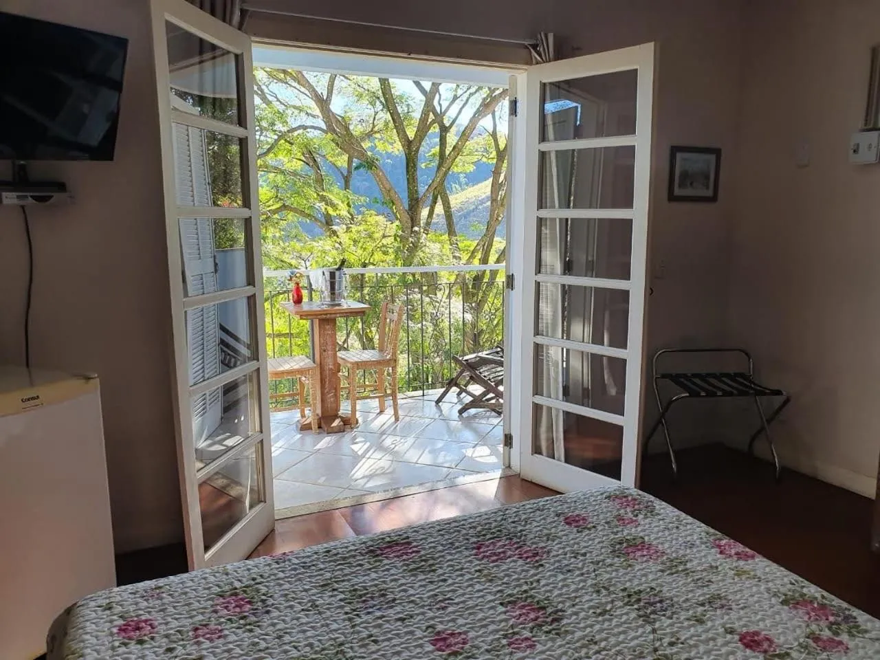 Bed in Pousada D'amoras