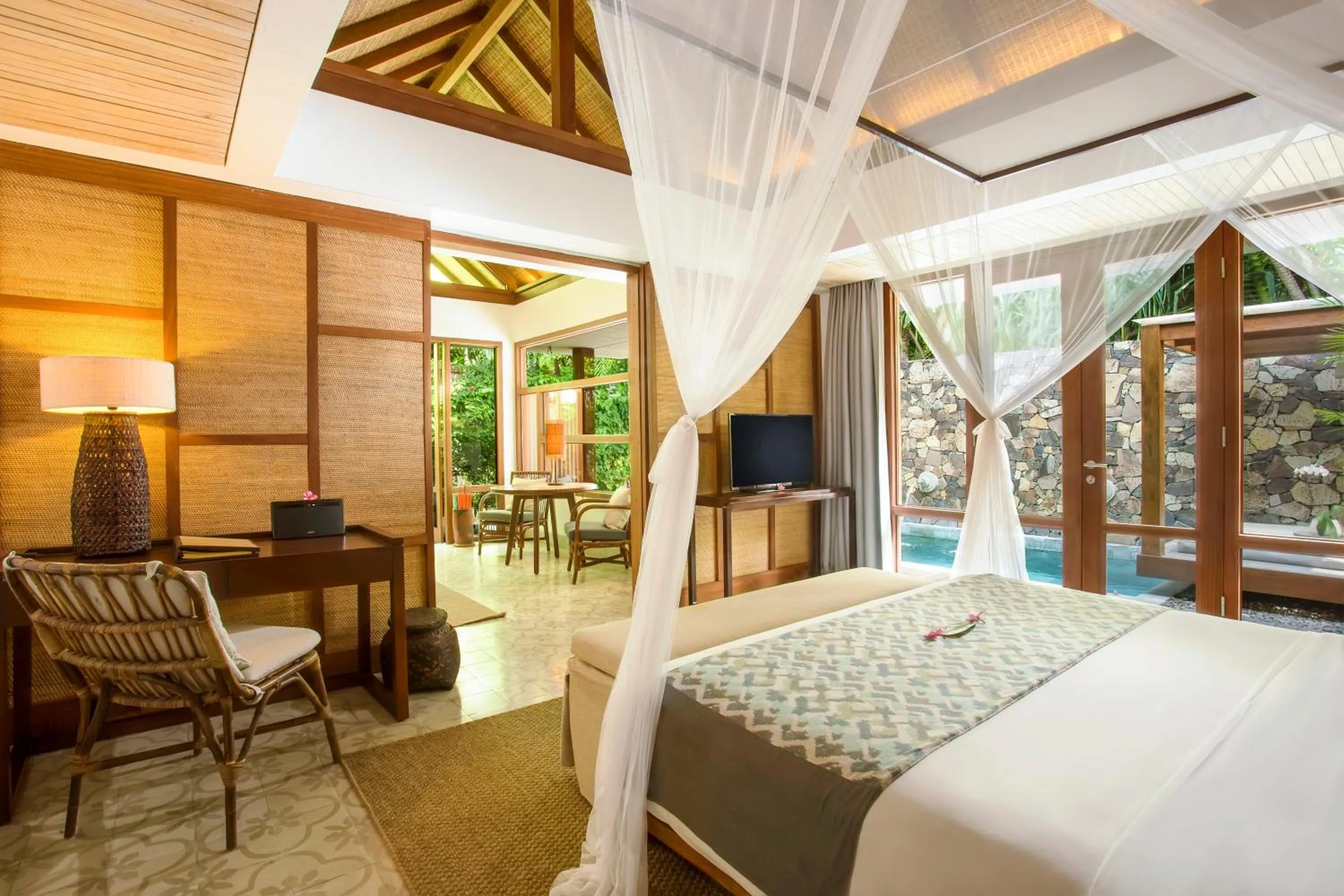 Bed in Jeeva Santai Villas