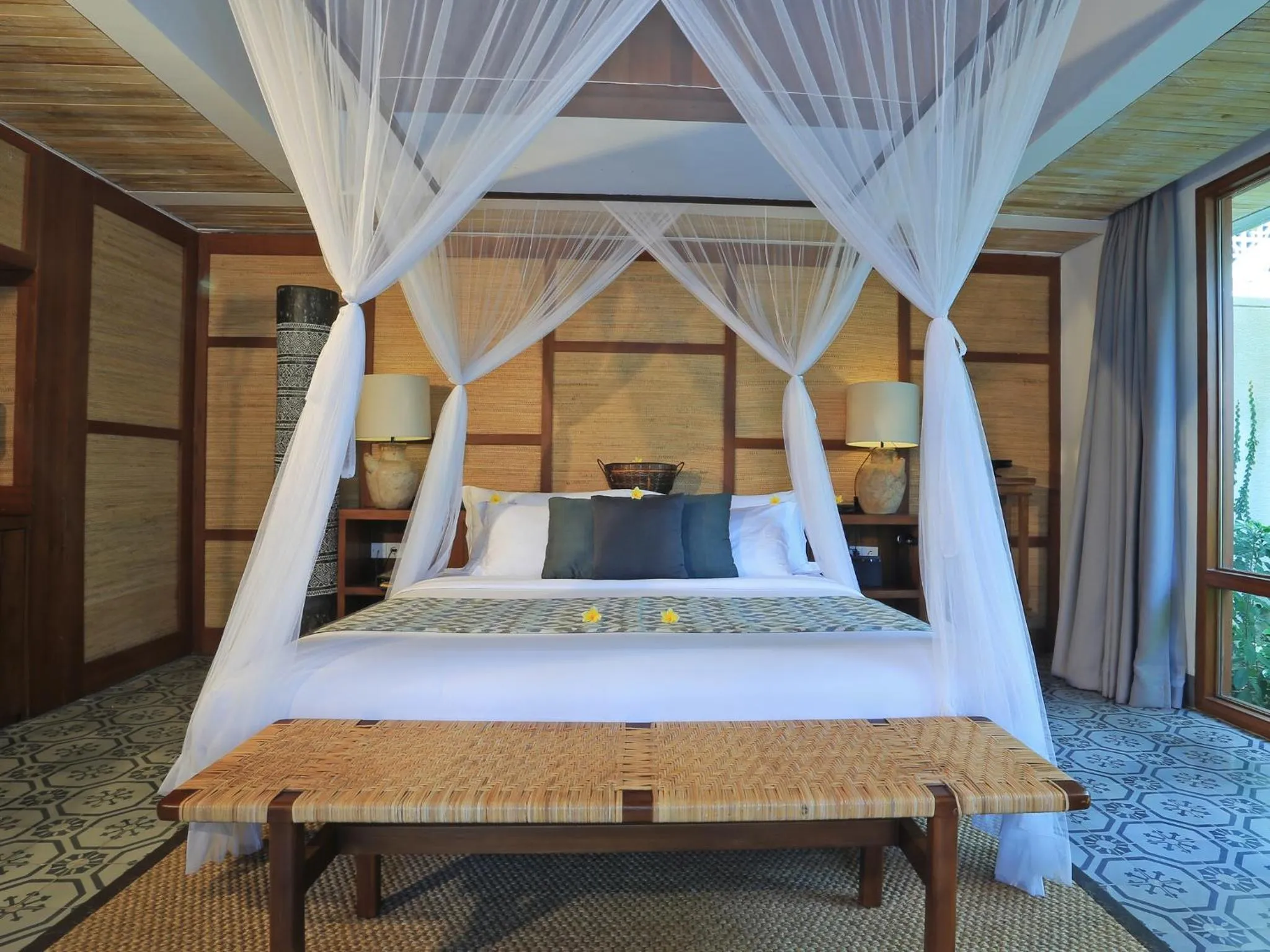 Bed in Jeeva Santai Villas