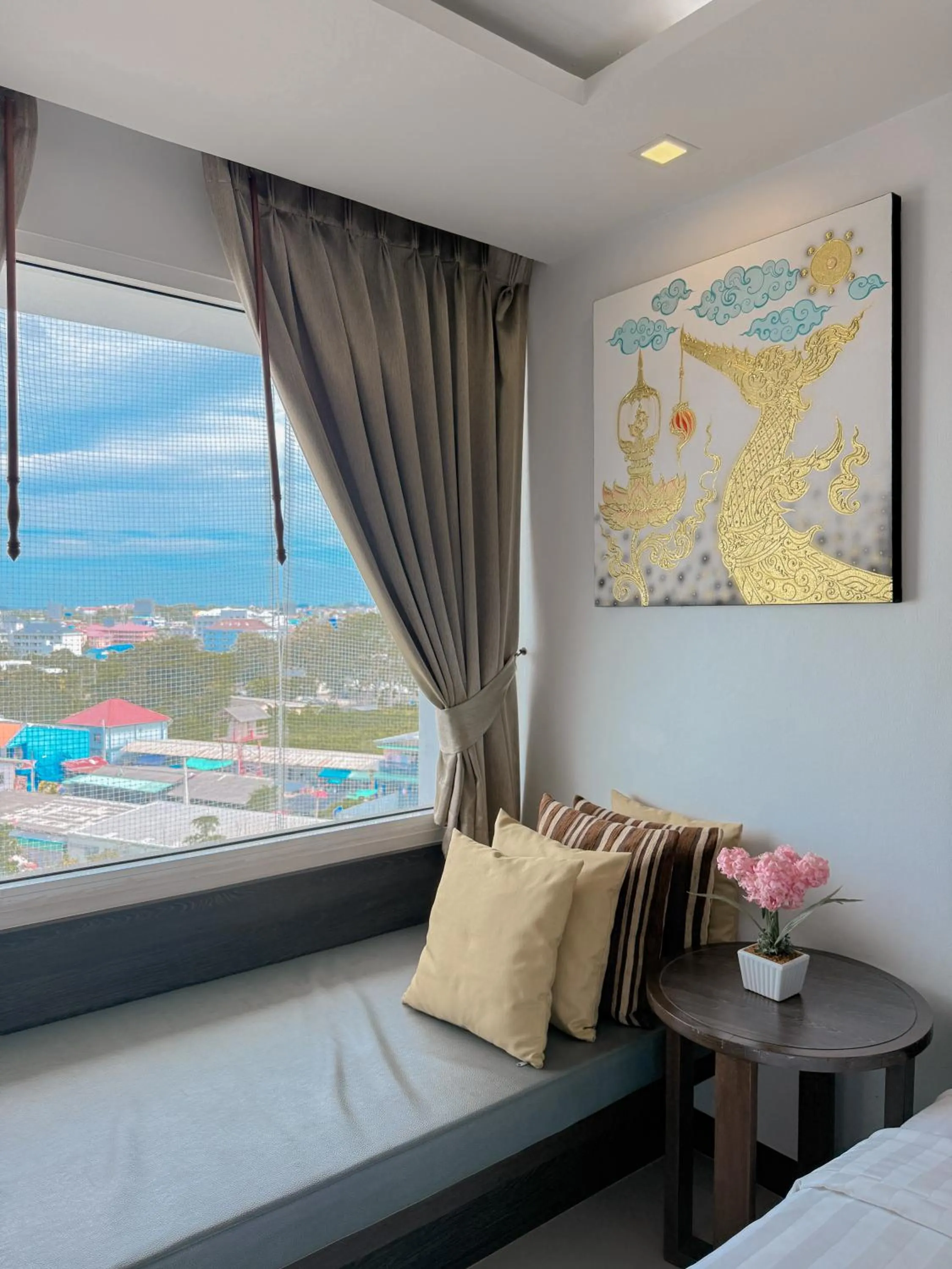 Bed in Vareena palace hotel